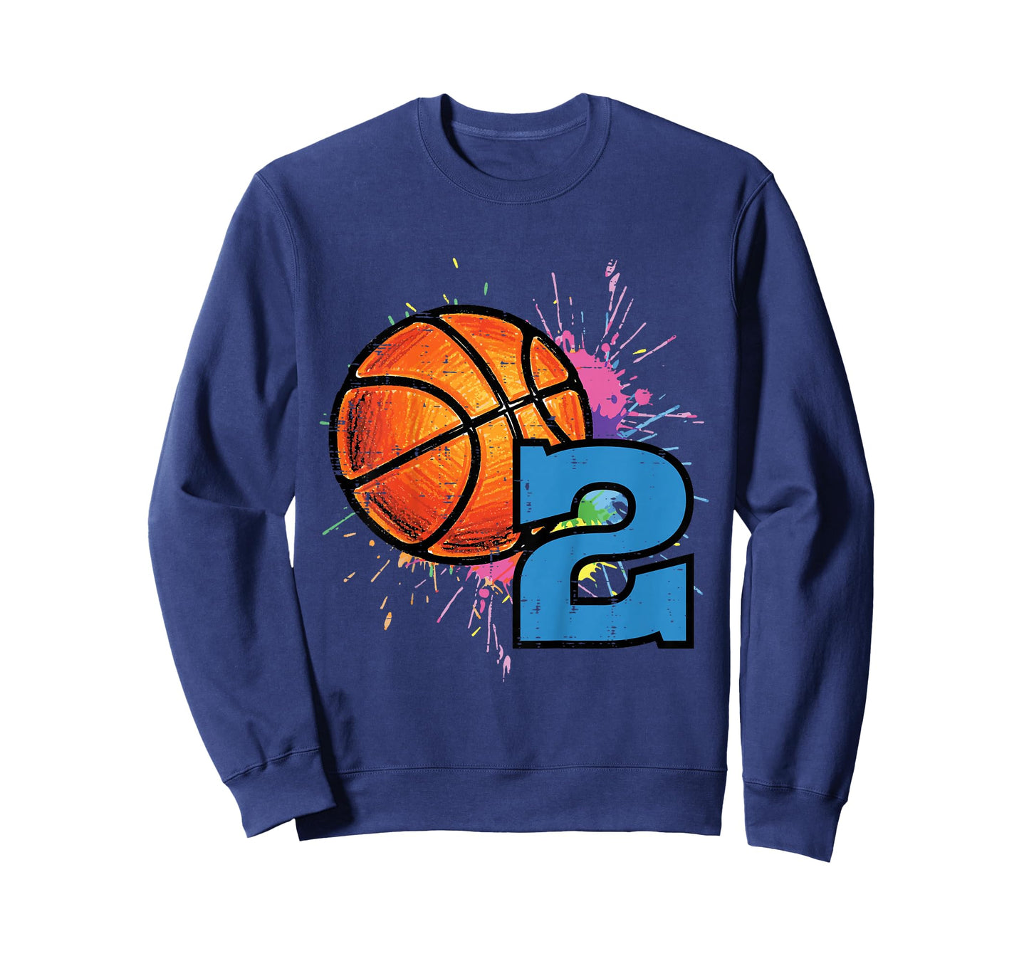 Kids 2nd Birthday Basketball 2 Bday Sports Boys Toddlers Kids T-Shirt