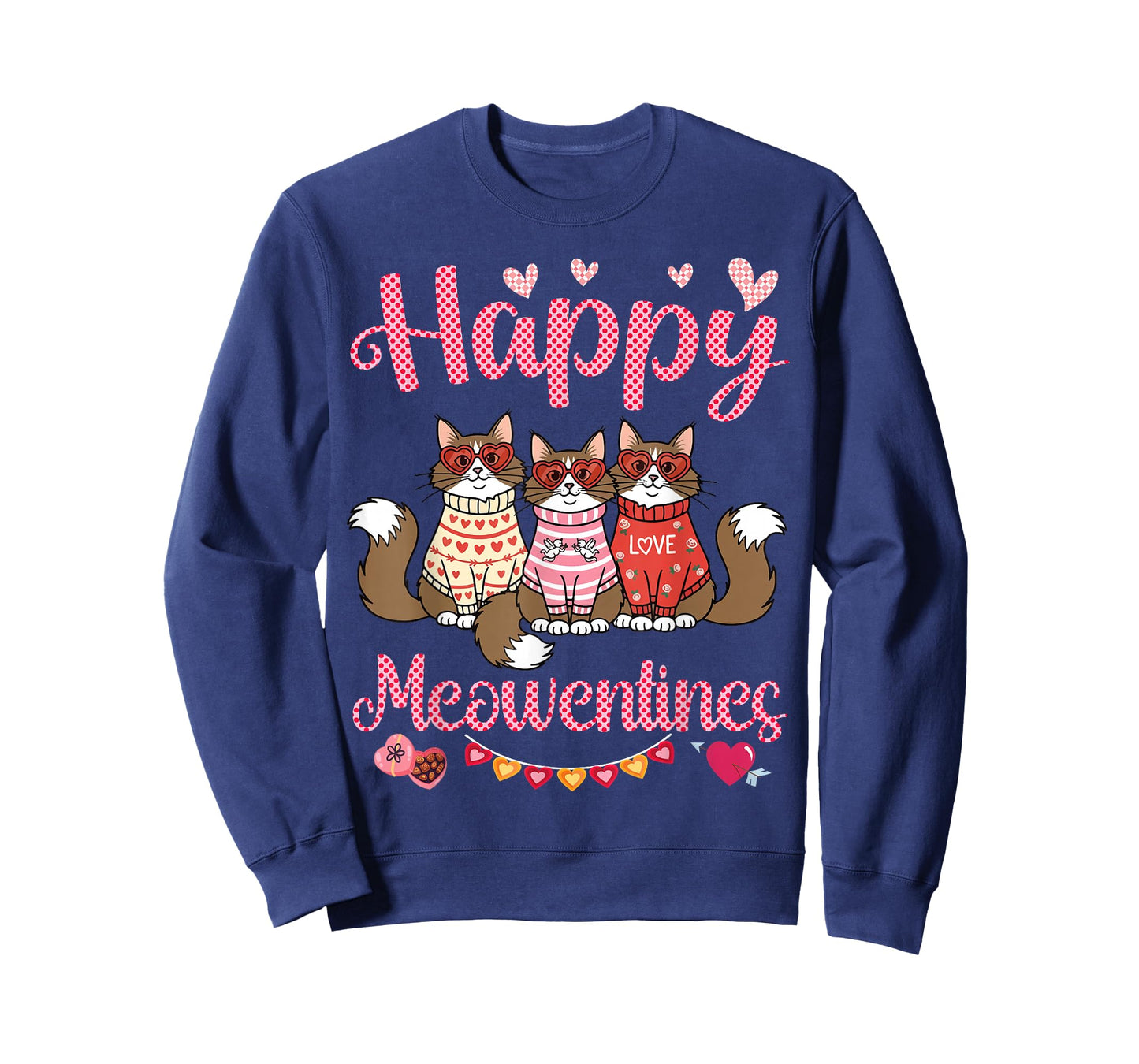 Norwegian Forest Cat Happy Meowentines Valentine Dad Mom T-Shirt
