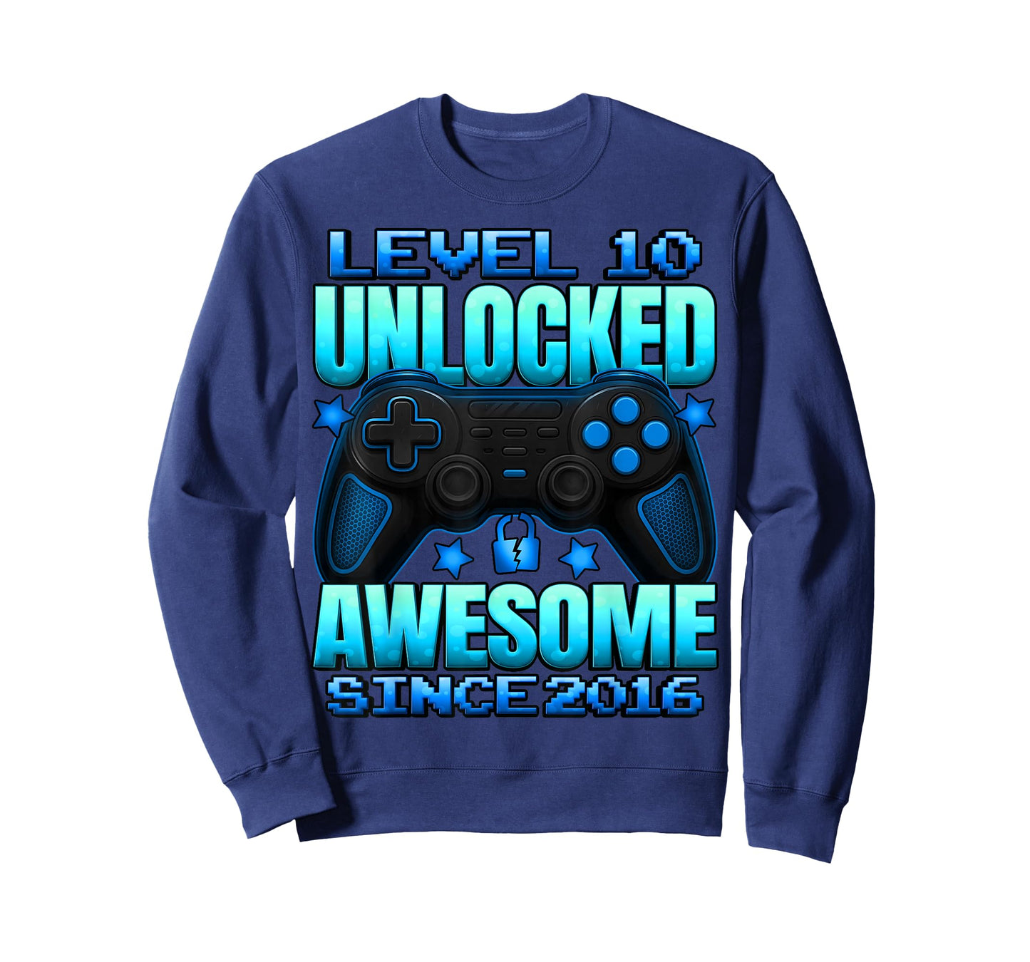 Level 10 Unlocked 10 Year Old Gifts Boys 10th Birthday Boy T-Shirt