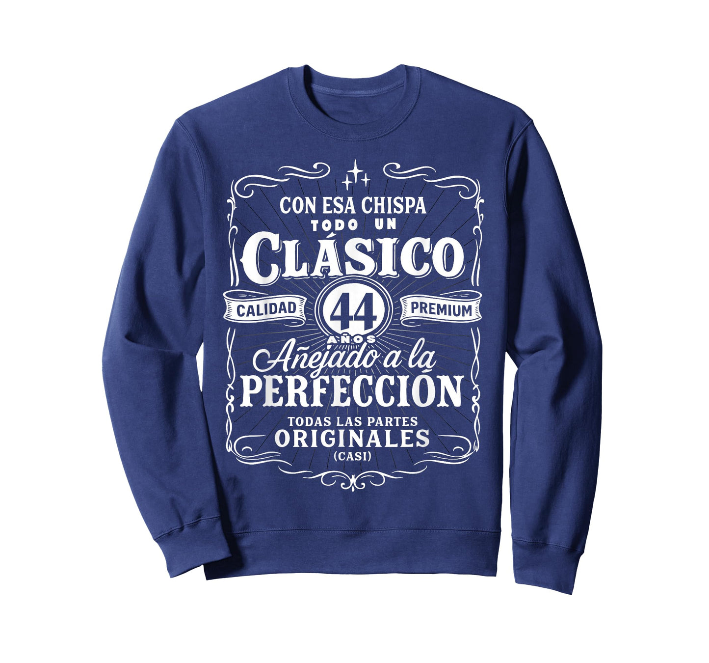 Vintage 44th Birthday Men Funny Cumpleaños 44 Spanish Gag T-Shirt