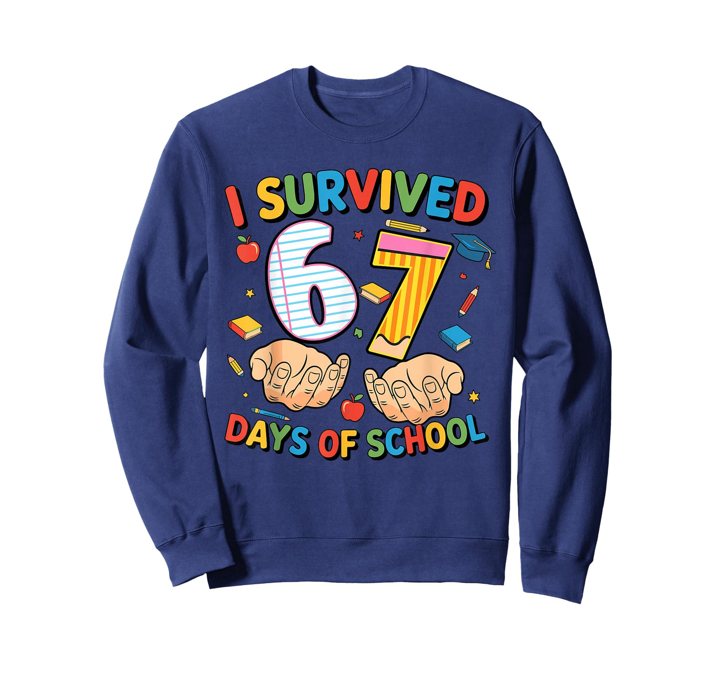 I Survived 67 Days of School Cool Teacher Design T-Shirt