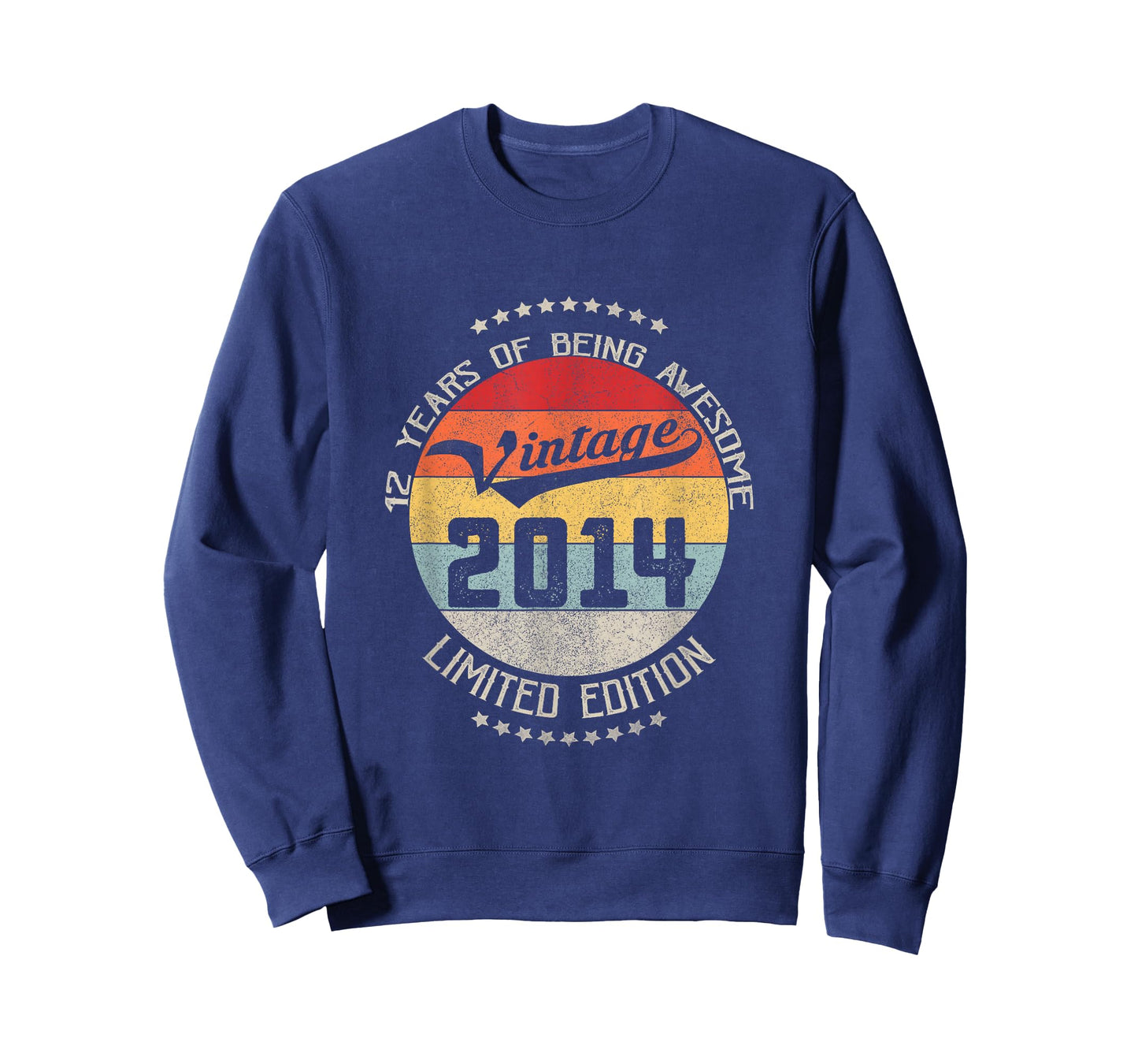 12th Birthday Gift Vintage Being Awesome 2014 12 Years Old T-Shirt