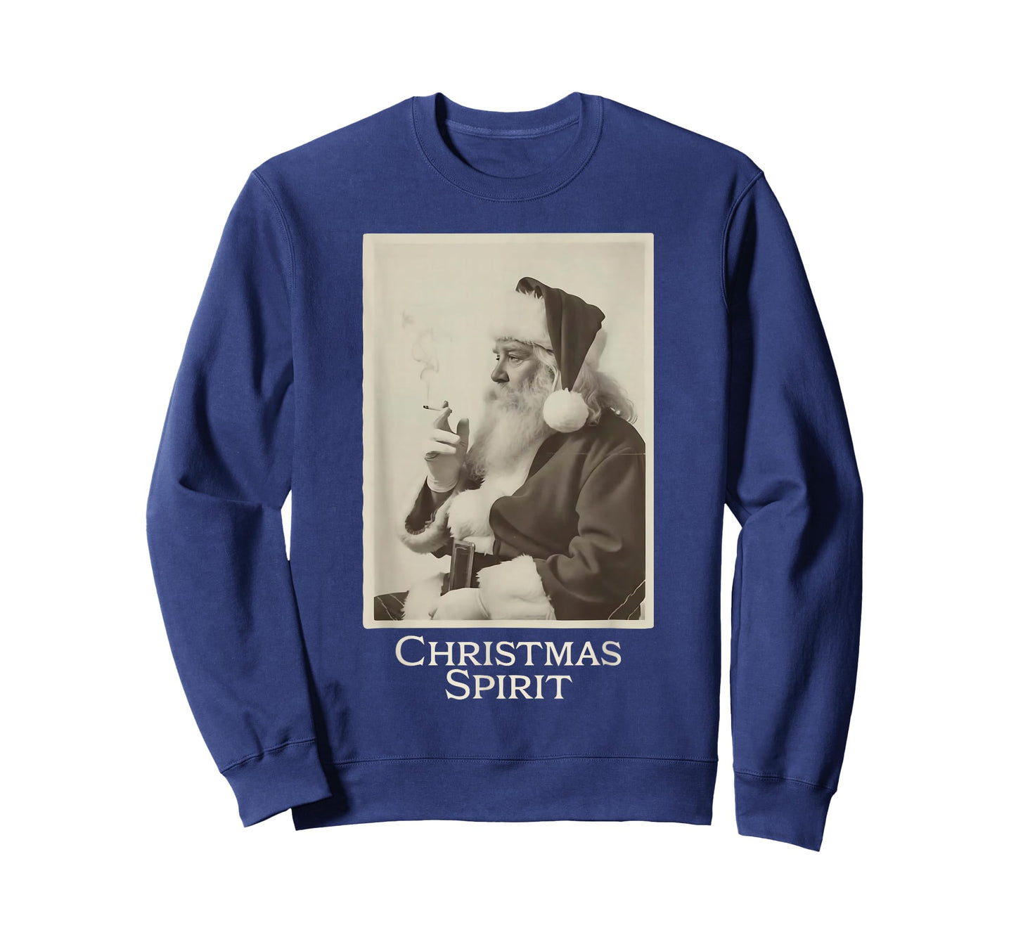Vintage Funny Smoking Santa Claus Christmas Spirit Christmas T-Shirt