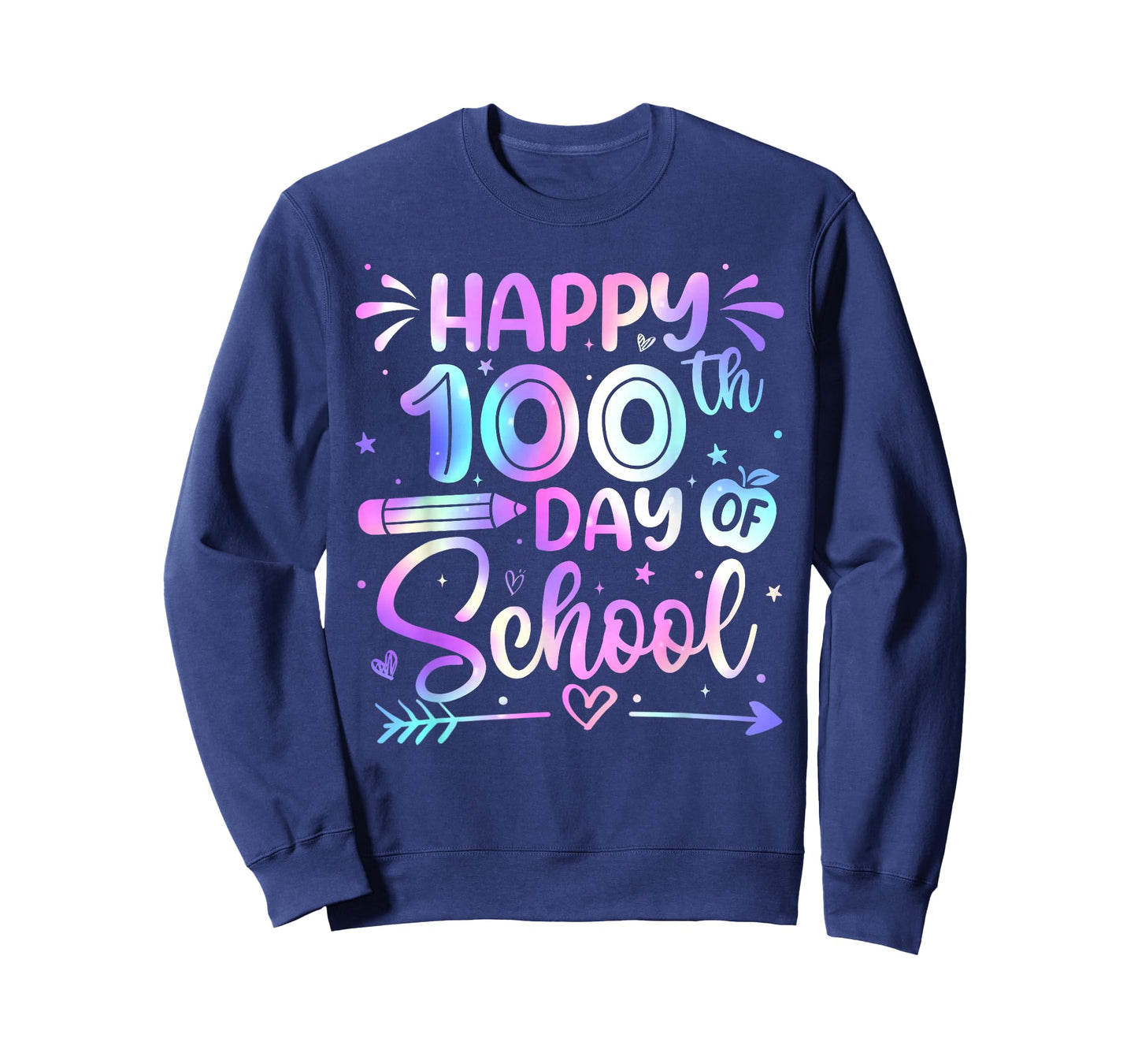 Happy 100th Day of School Shirts for Teacher Girls 100 Days T-Shirt