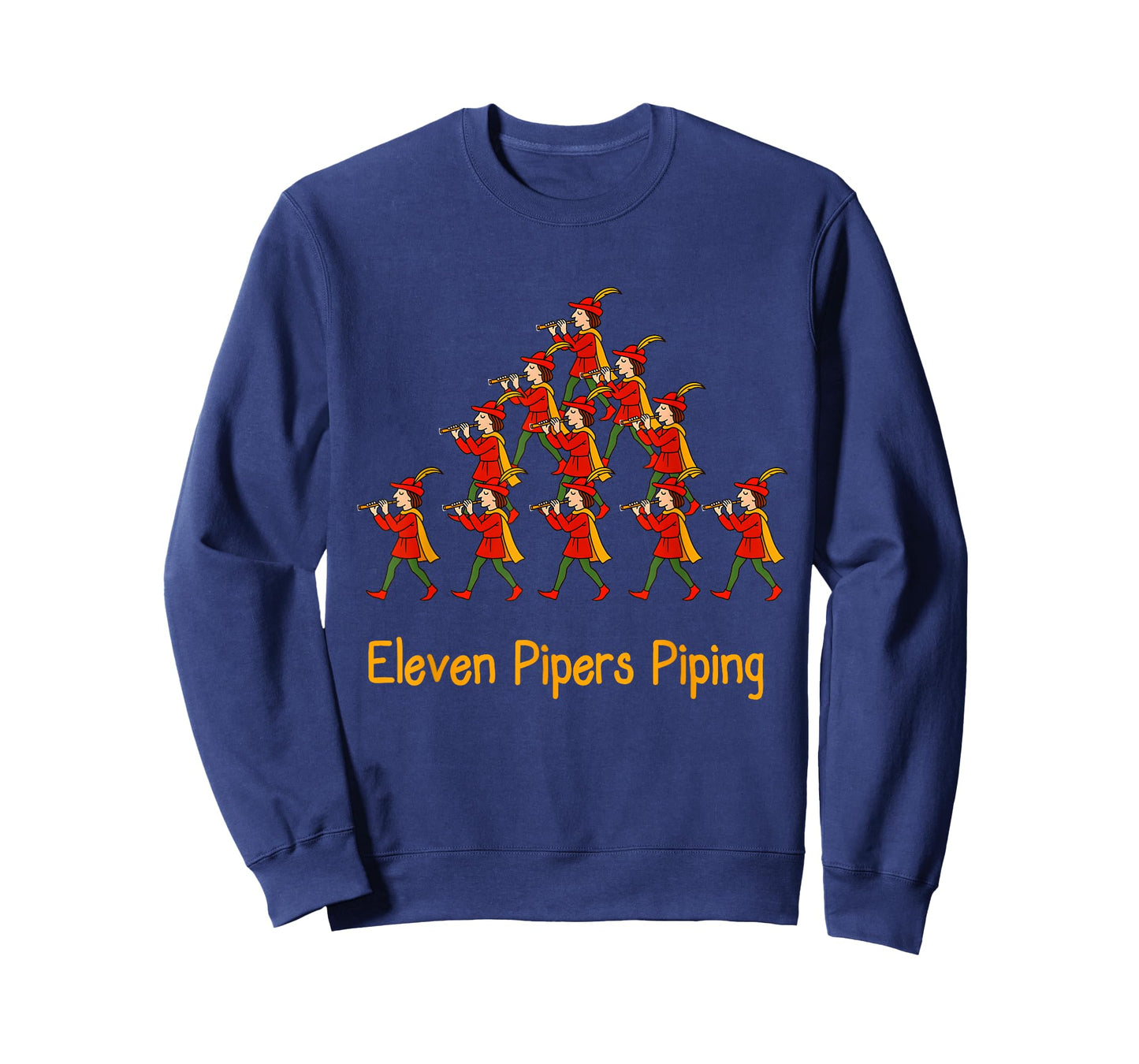 Eleven Pipers Piping Twelve Days of Christmas T-Shirt