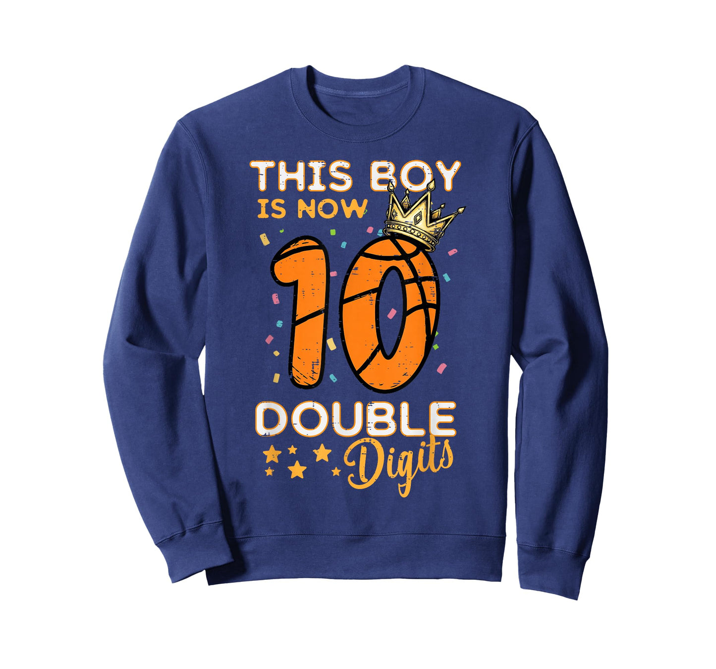 This Boy Now 10 Double Digits Crown 10th Birthday Boys Kids T-Shirt