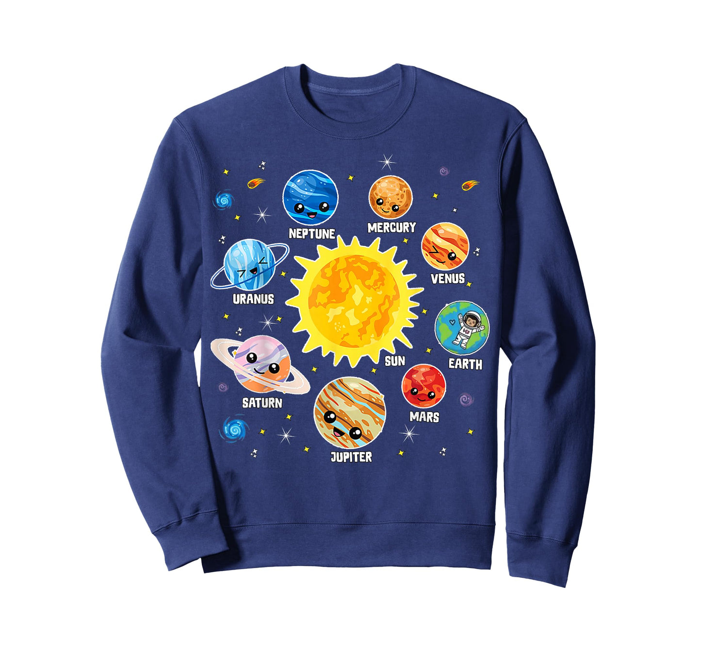 Solar System Planet Space Planets Boys Girls Toddlers T-Shirt