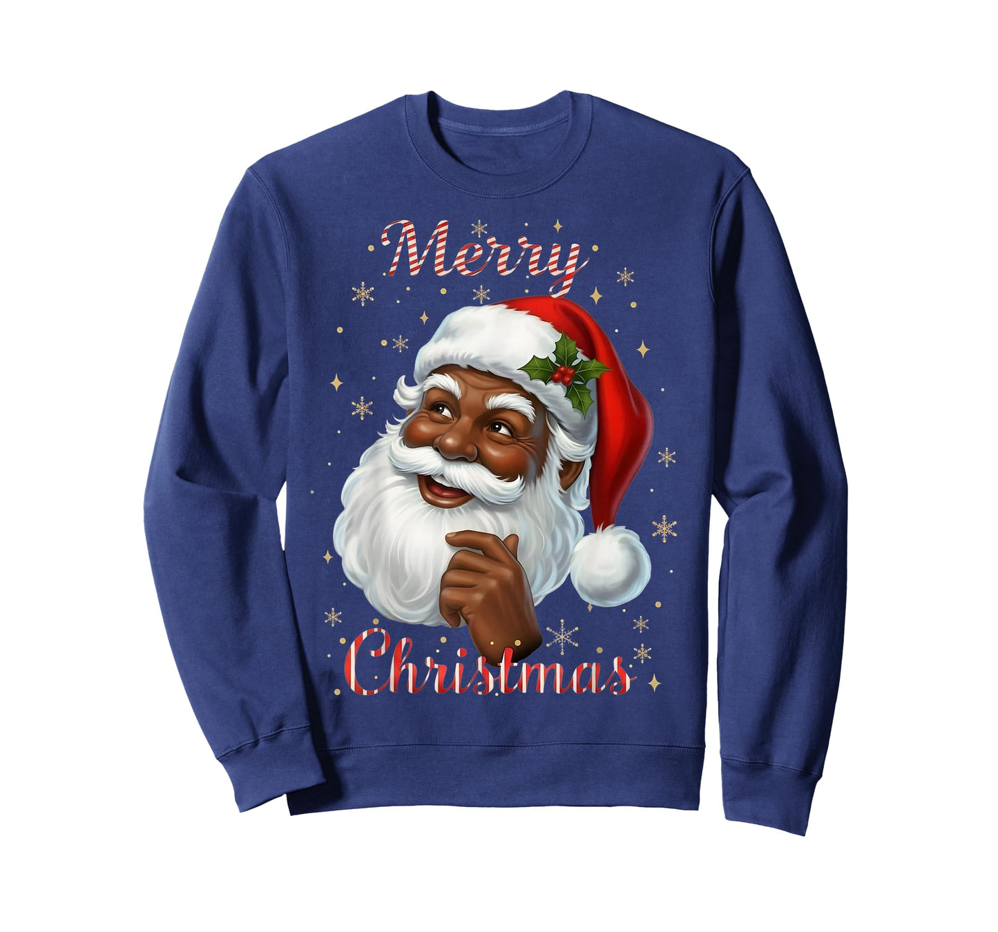 African American Santa Christmas Cool Black X-Mas T-Shirt