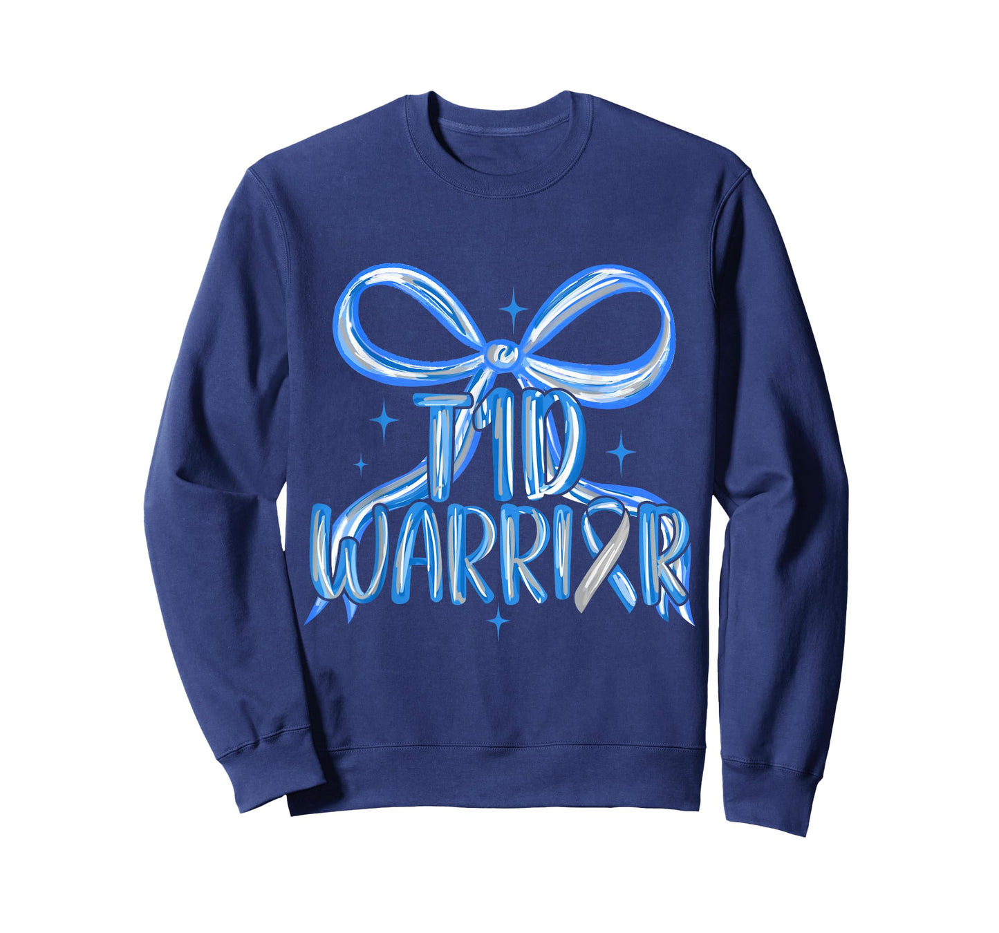Type 1 Diabetes Awareness T1D Warrior Diabetic Preppy Bow T-Shirt