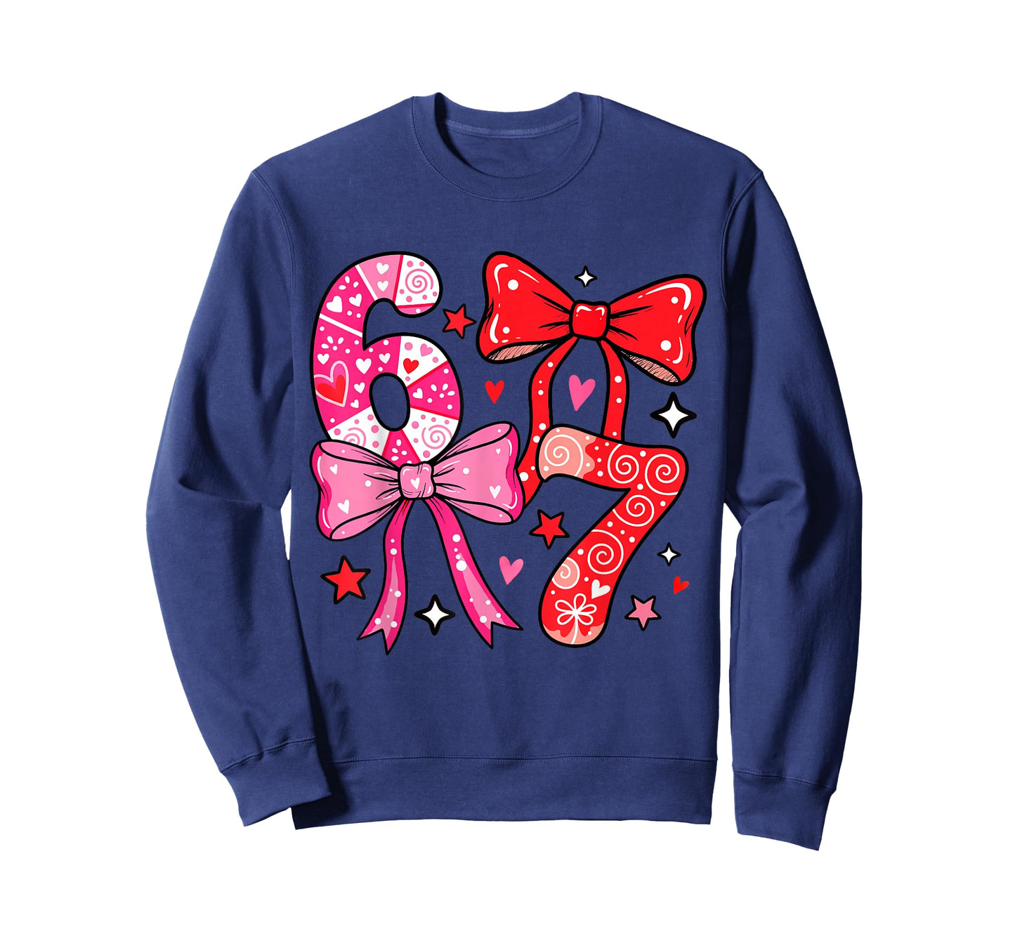 Six Seven 67 Meme Cool Valentine’s for Teens Boys Girls Kids T-Shirt