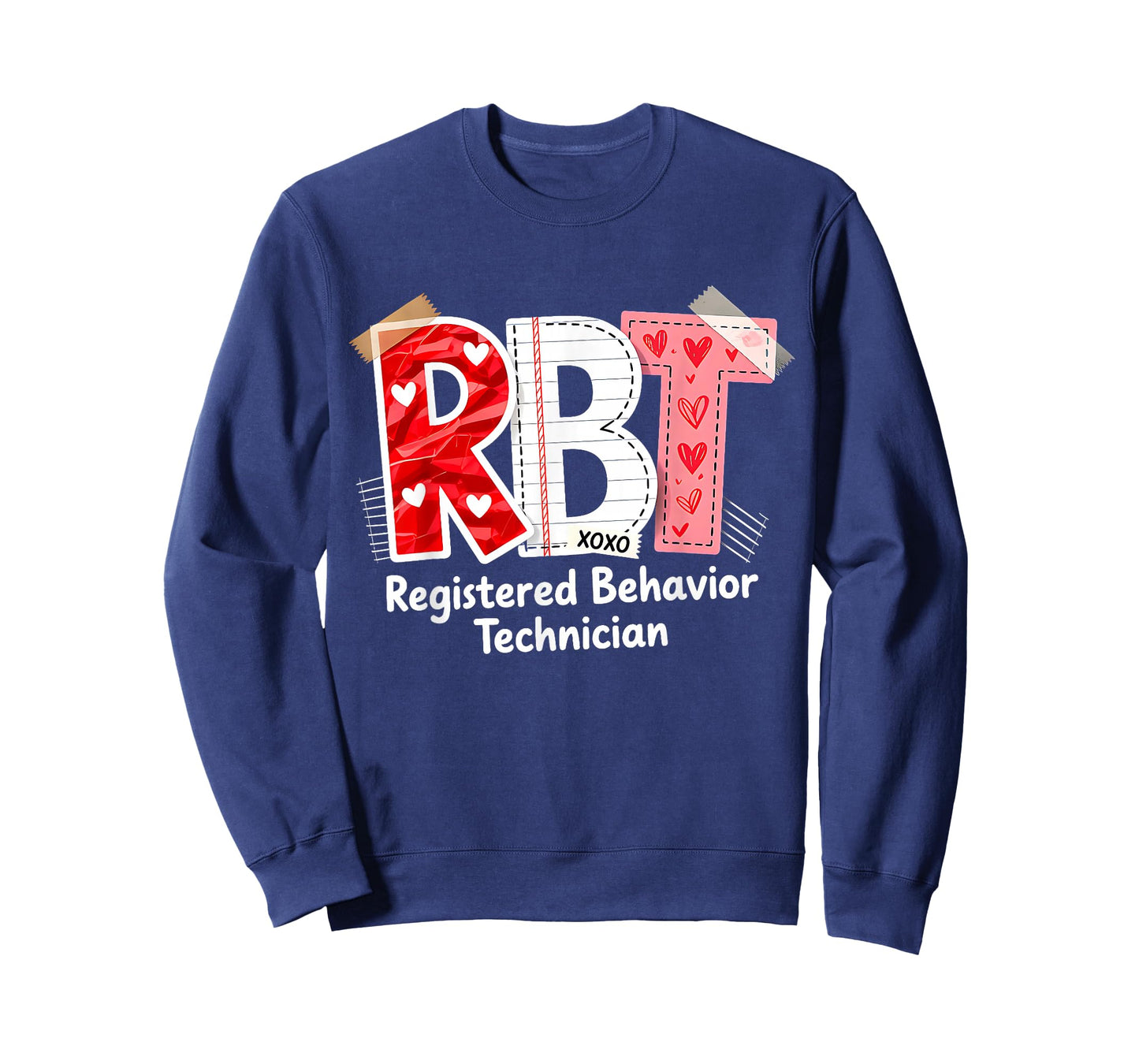 RBT Registered Behavior Technician Valentines ABA Therapist T-Shirt