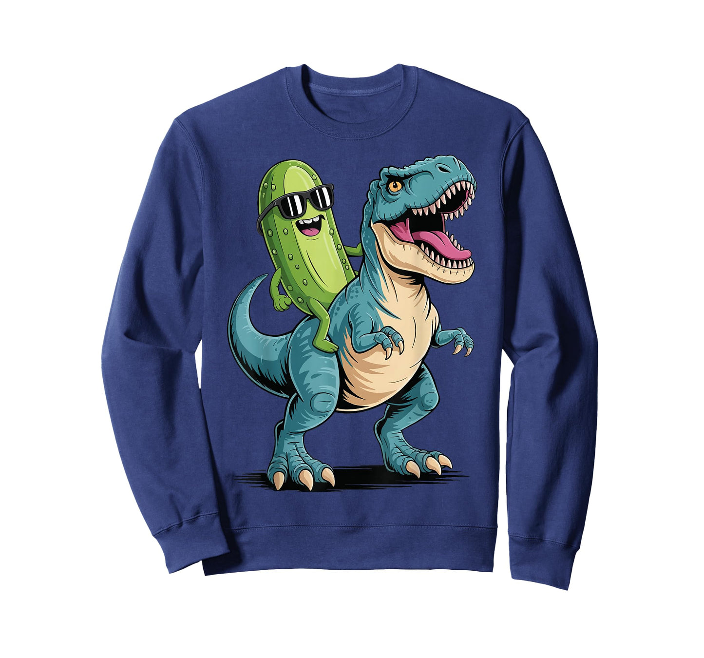 Pickle Riding a Dinosaur T-Rex T-Shirt