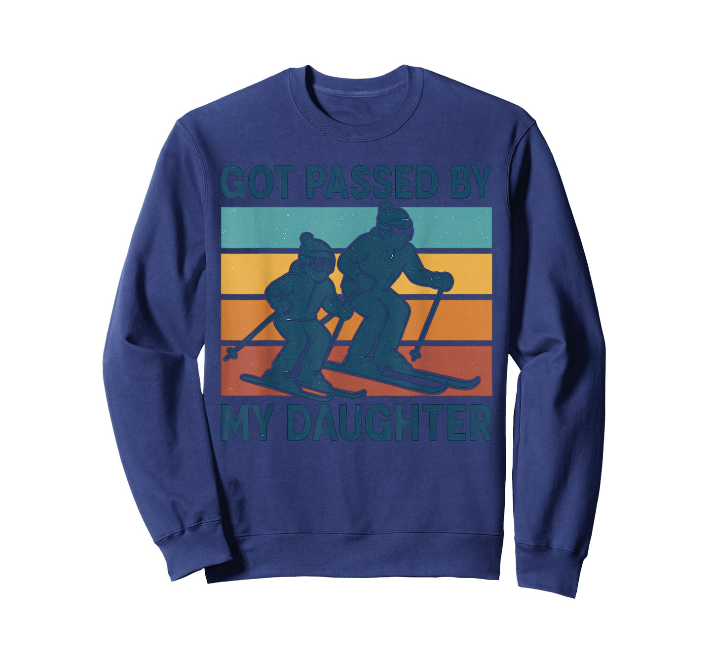 Got Passed by My Daughter Funny Skiing Retro Winter Sports T-Shirt