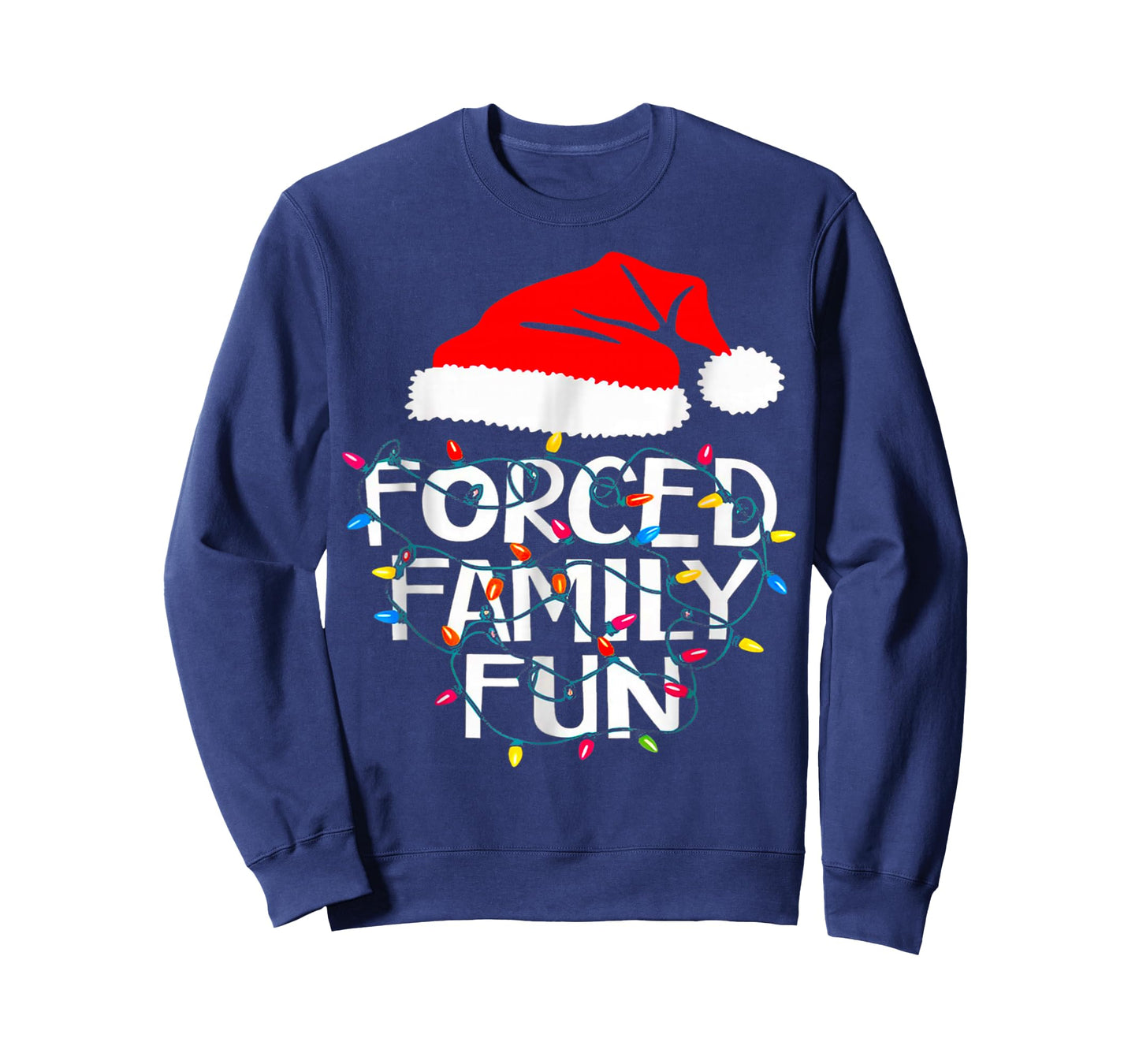 Forced Family Fun Sarcastic Christmas Funny T-Shirt