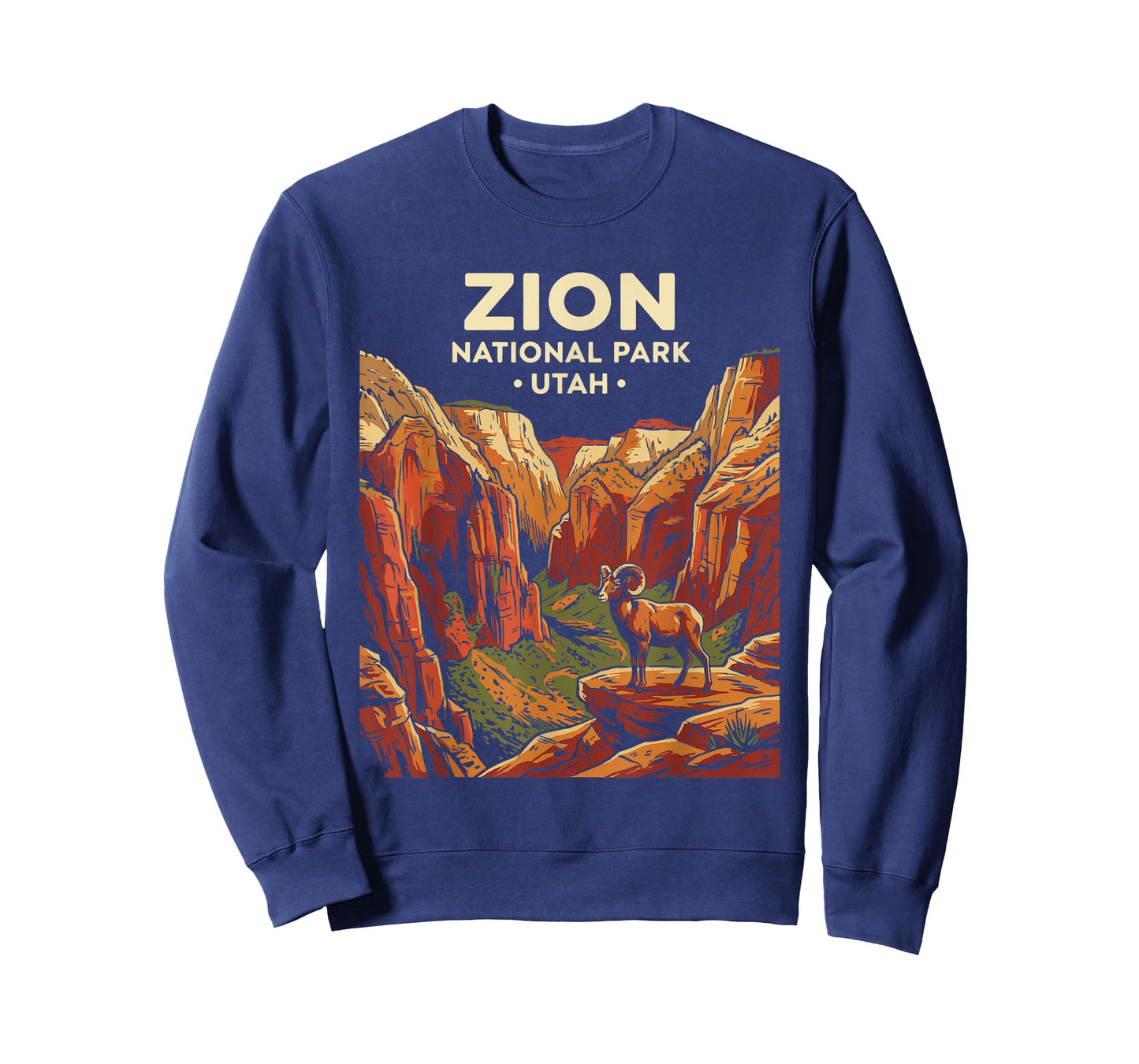 Zion National Park Utah Retro Vintage Nature Graphic T-Shirt