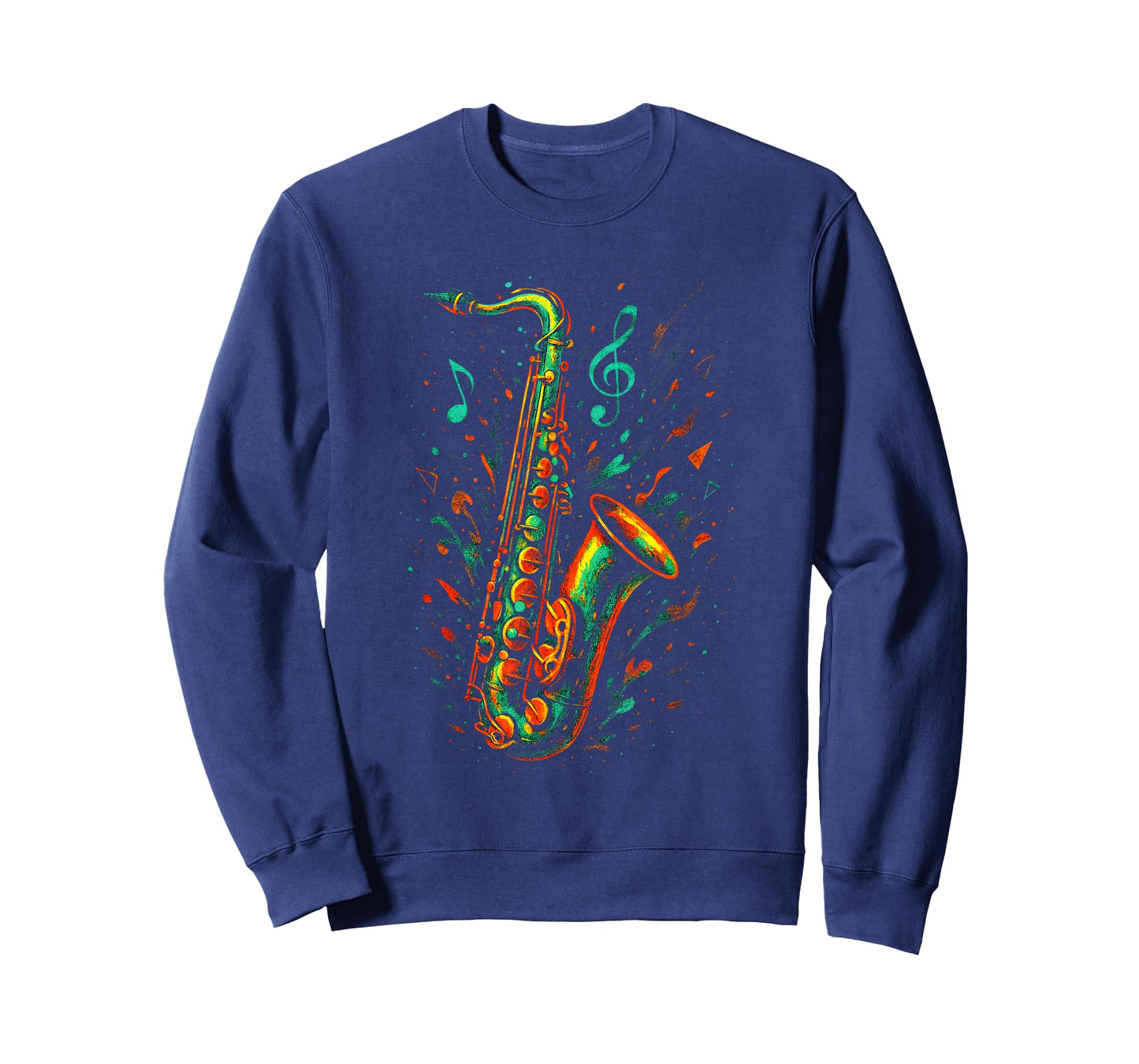 Saxophone Burst - Musical Lover Orchestra Fun T-Shirt