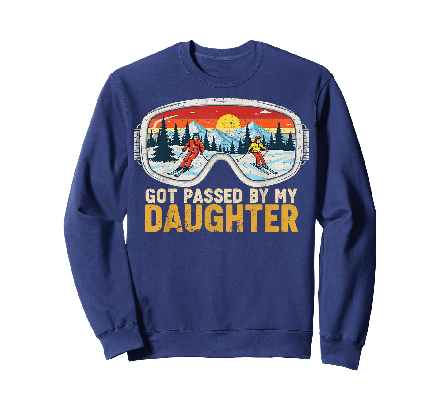 Got Passed by My Daughter Funny Family Skiing T-Shirt