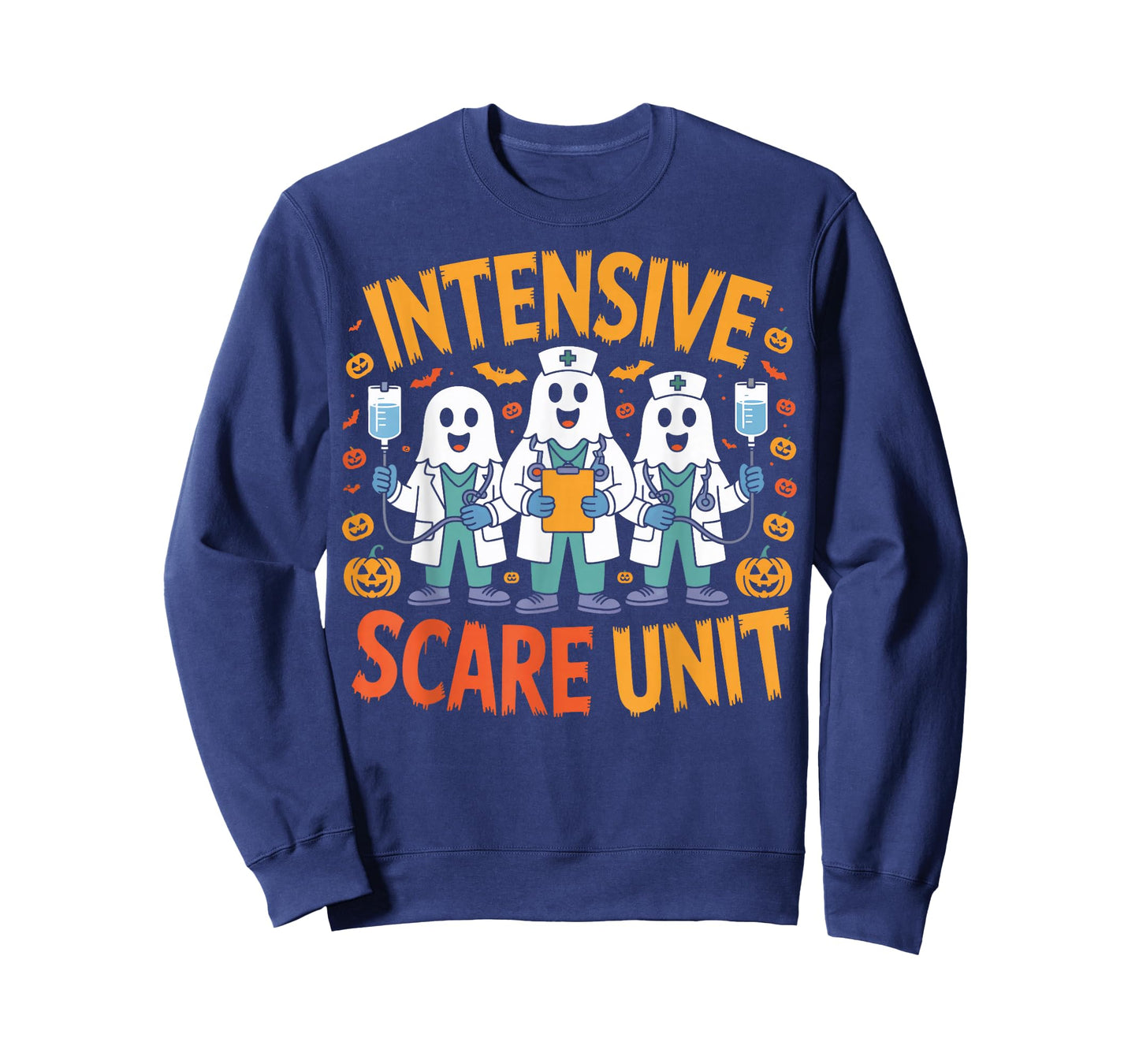 Intensive Scare Unit Halloween Nurse Theme T-Shirt