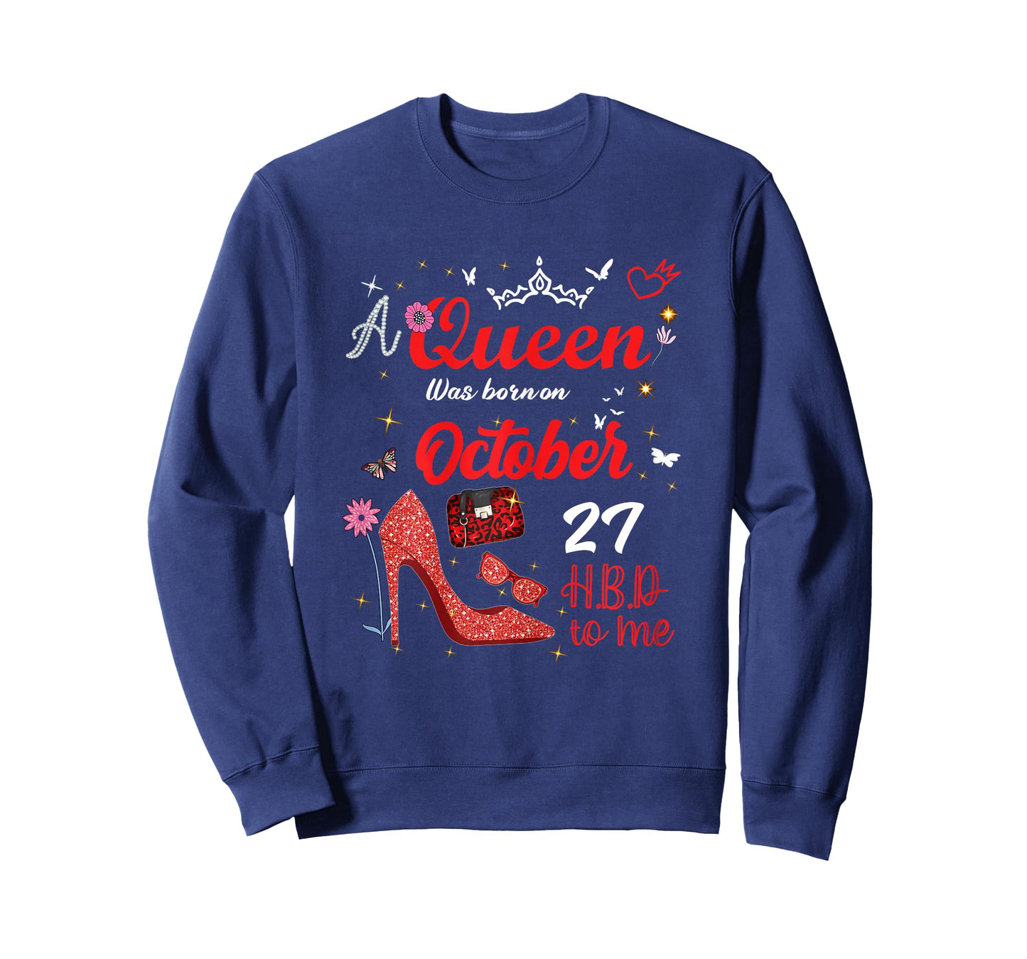 October 27 Birthday This Queen was Born on October 27th T-Shirt