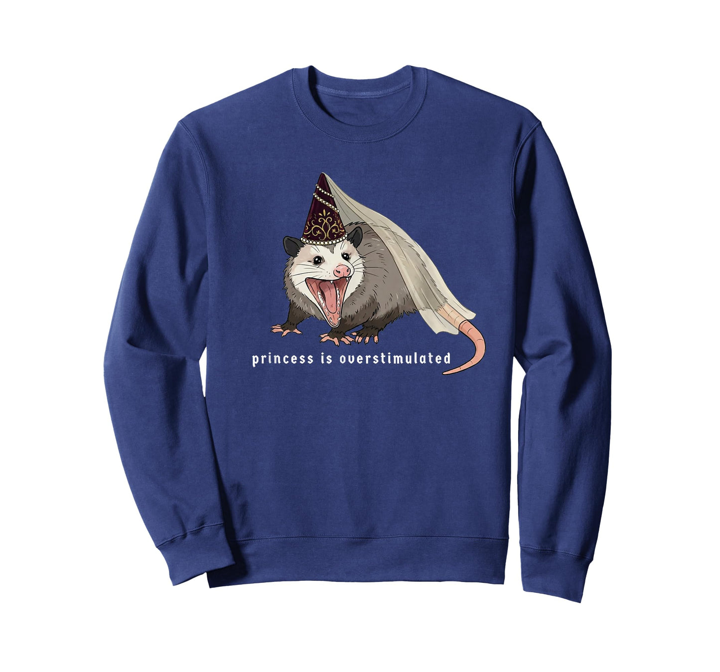 Funny Medieval Opossum Women Meme Princess is Overstimulated T-Shirt