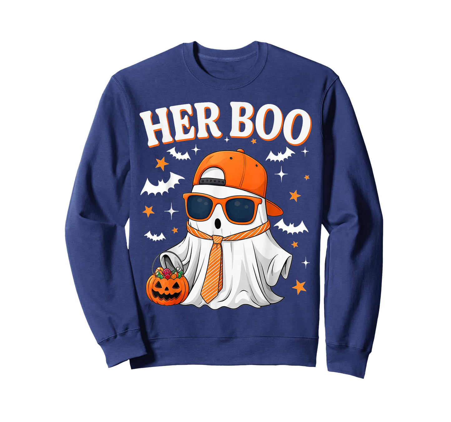 Her Boo & His Boo Funny Matching Halloween Couples T-Shirt