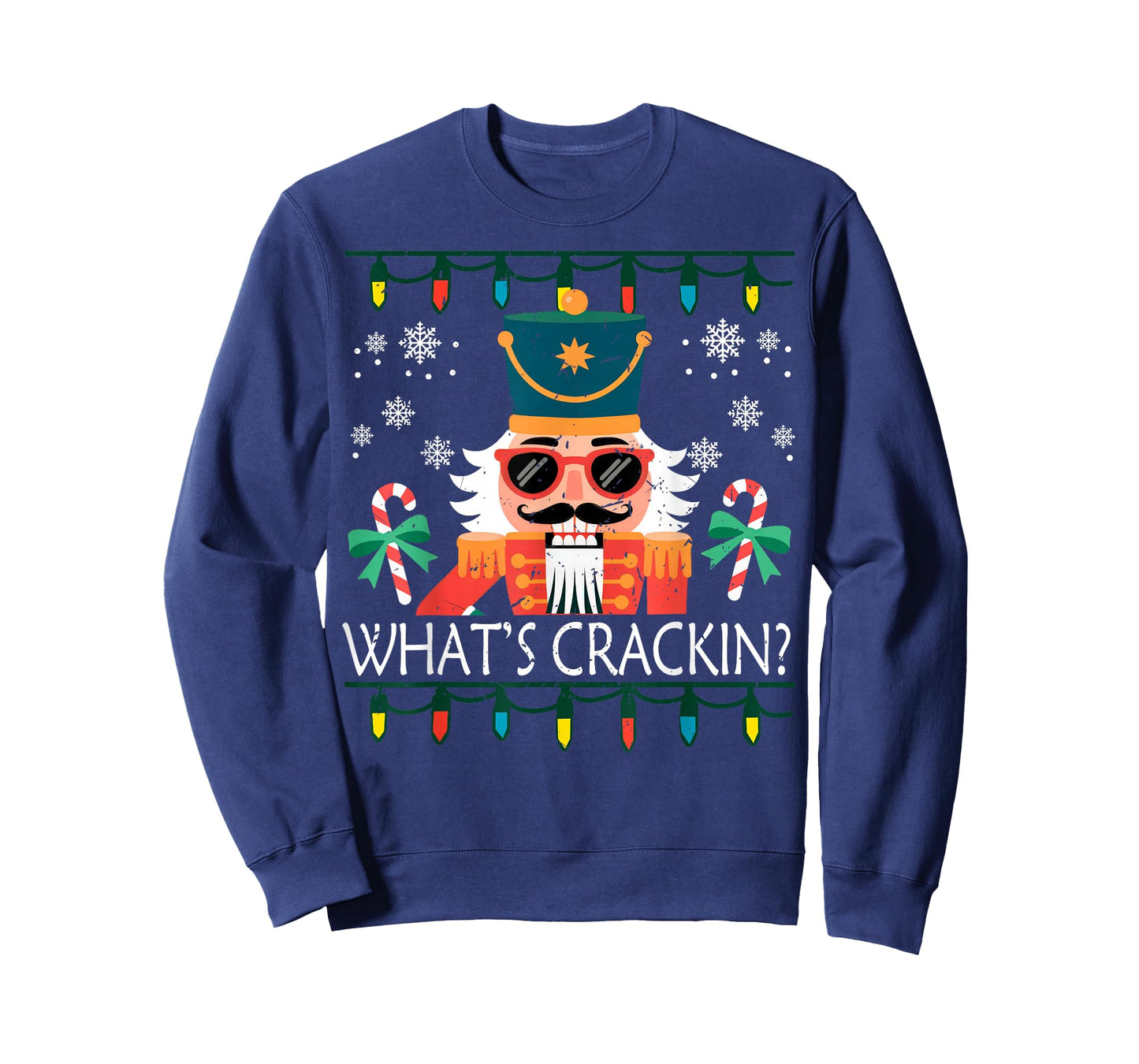 Whats Crackin Nutcracker Christmas Funny Xmas Men Women Kids T-Shirt