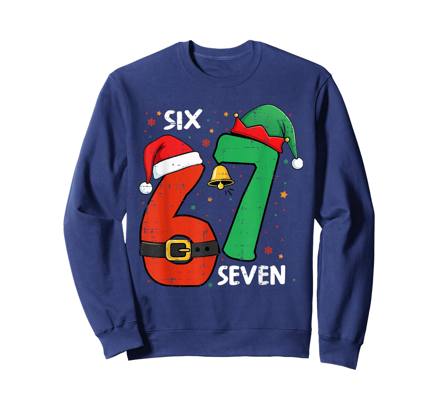 67 Christmas Funny 6 7 Meme Six Seven Xmas Men Women Kids T-Shirt