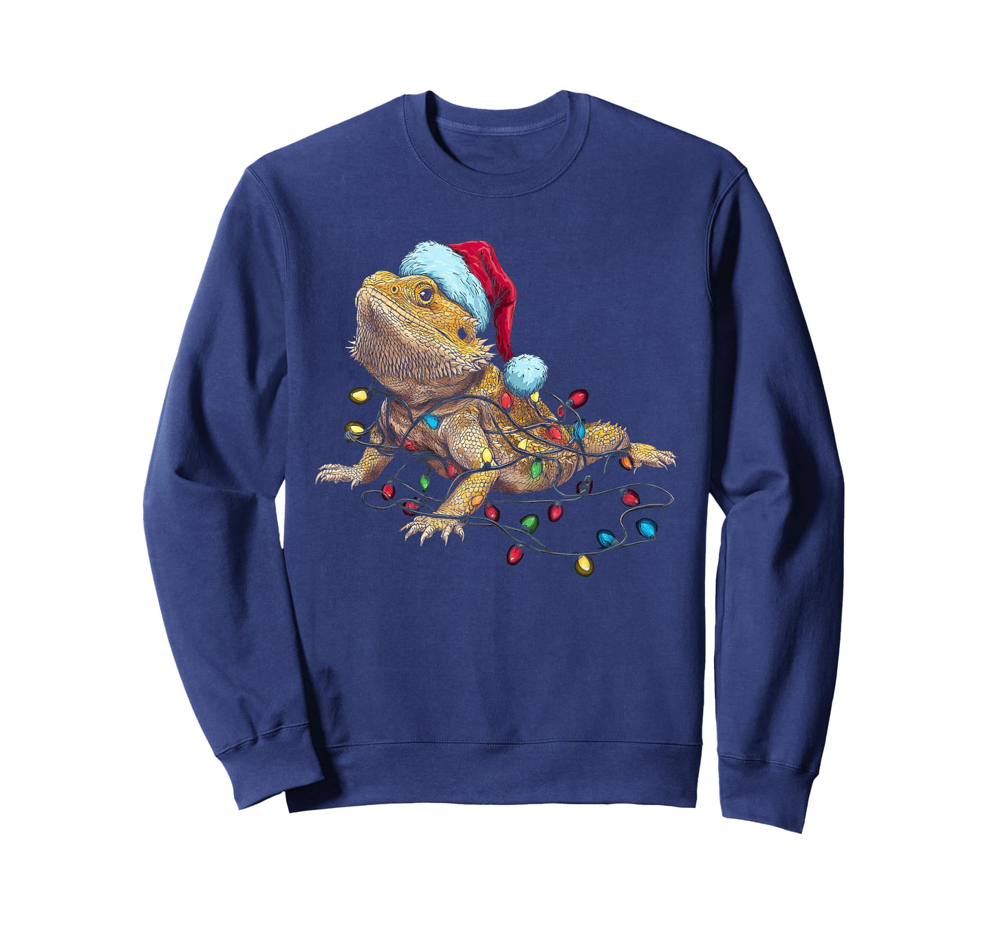 Funny Bearded Dragon Christmas Graphics Animal Lights Lover T-Shirt