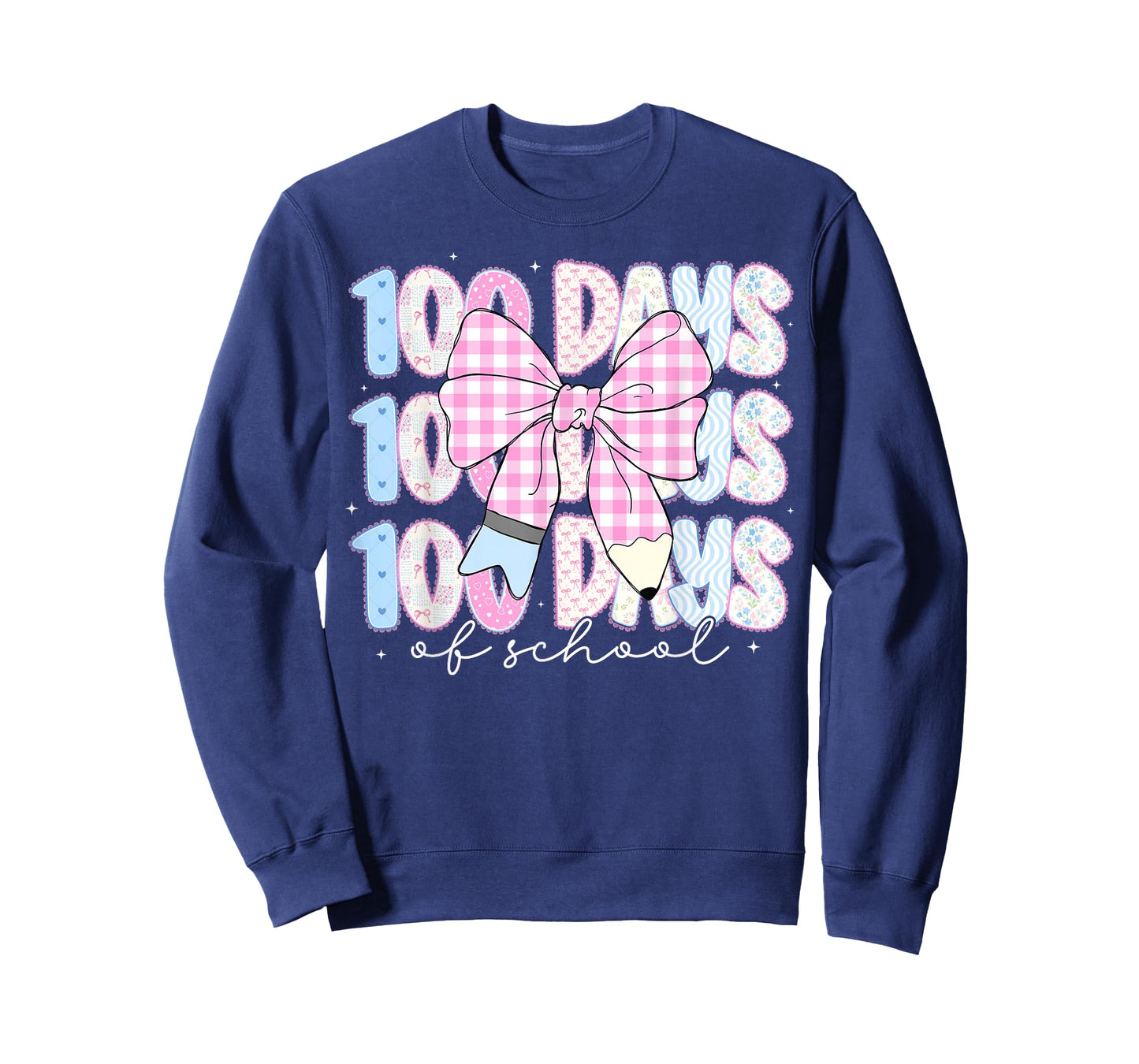 100 Days of School Preppy 100th Day of School Teacher Kids T-Shirt