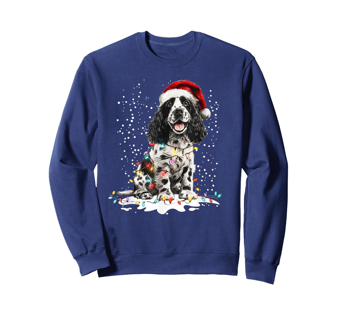 Dog Xmas Men Women Favorite Cocker Spaniel Christmas T-Shirt