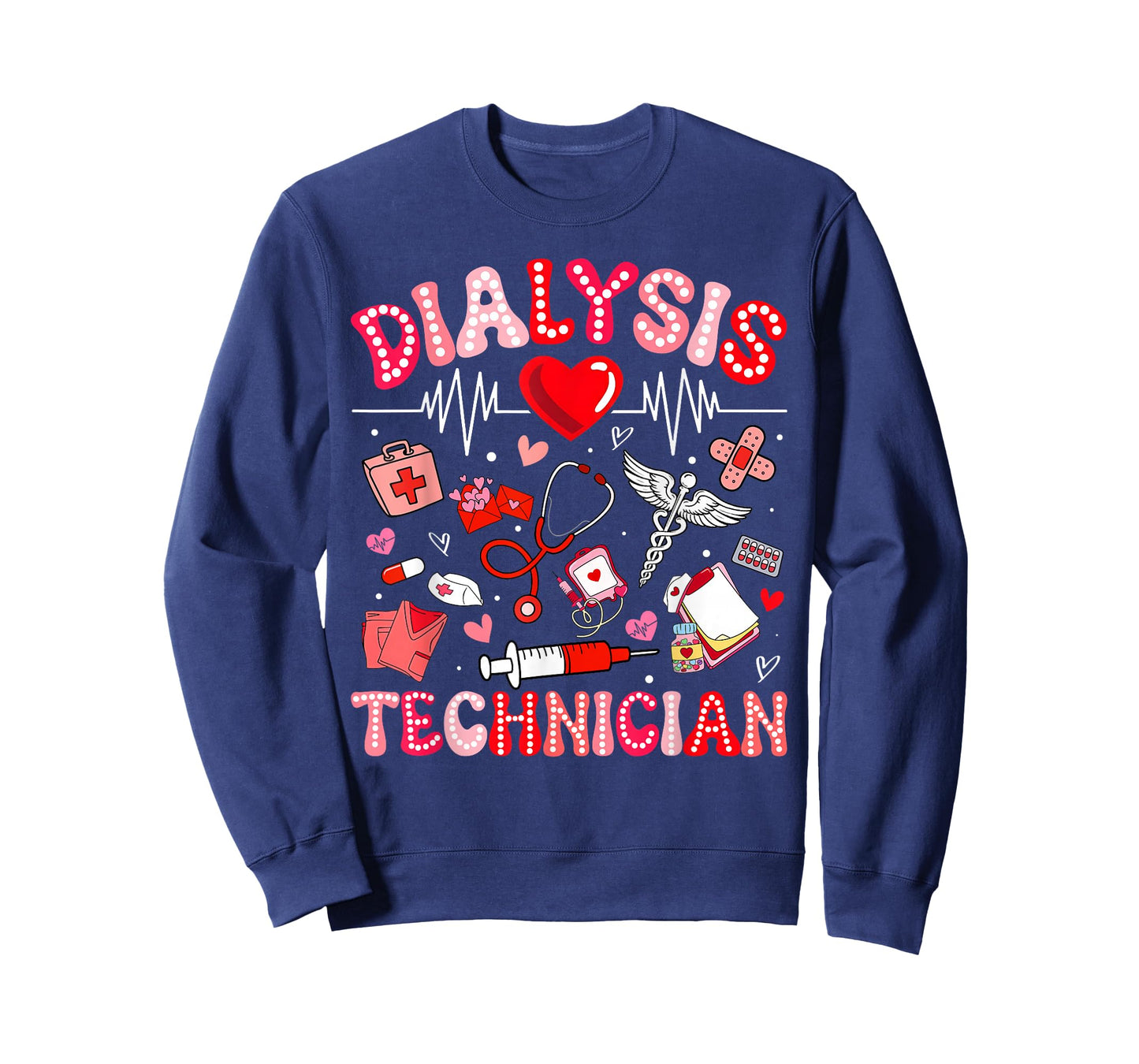 Dialysis Technician Valentine Heart Nurse RN CNA Women T-Shirt