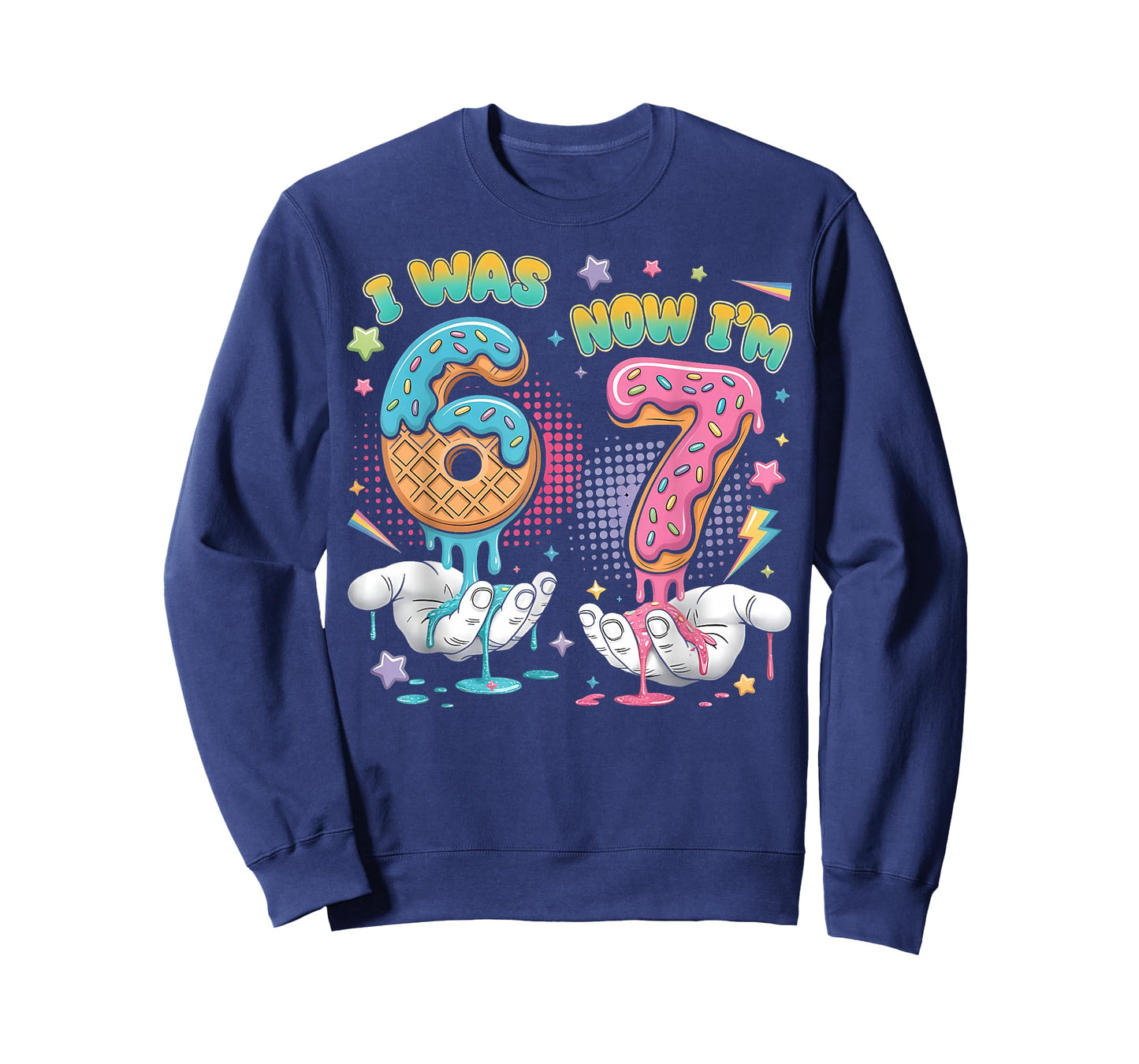7 Year Old Birthday Funny I was 6 Now I'm 7 Boy Girl Kid T-Shirt