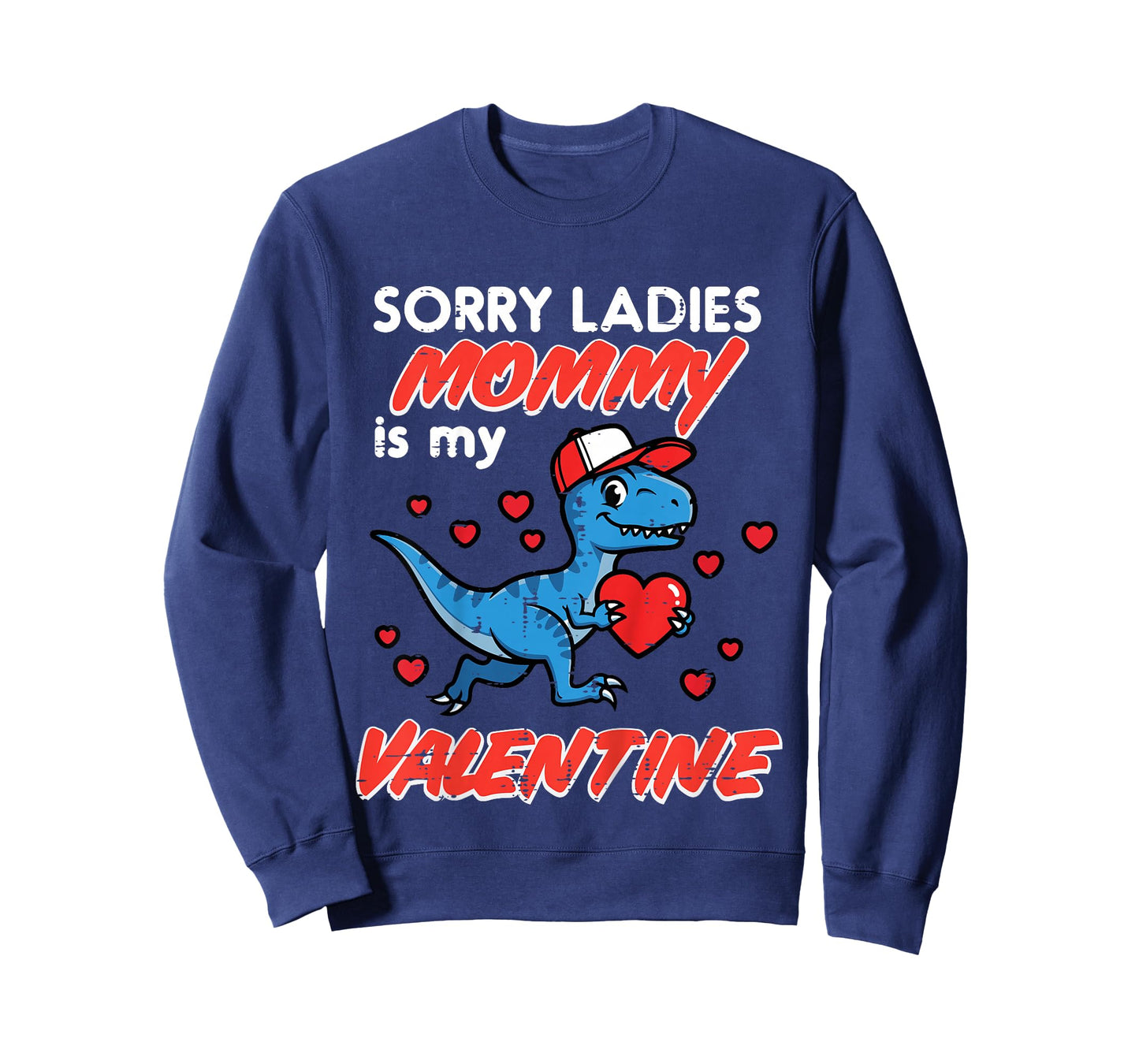 Kids Dino Sorry Ladies Mommy is My Valentine Day Toddler Boy Kids T-Shirt