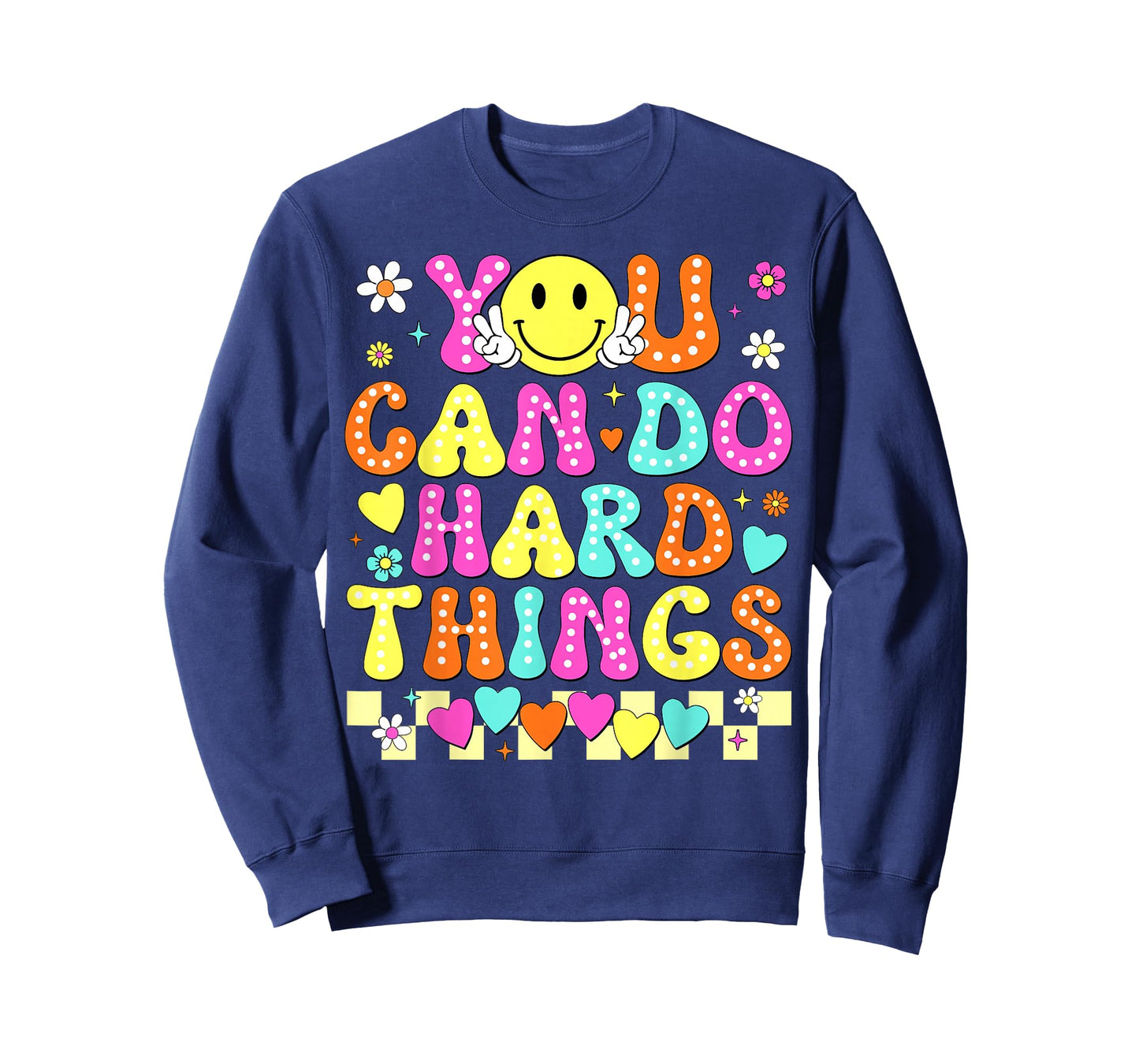 Groovy You Can Do Hard Things Testing Day Teacher Girls Boys T-Shirt