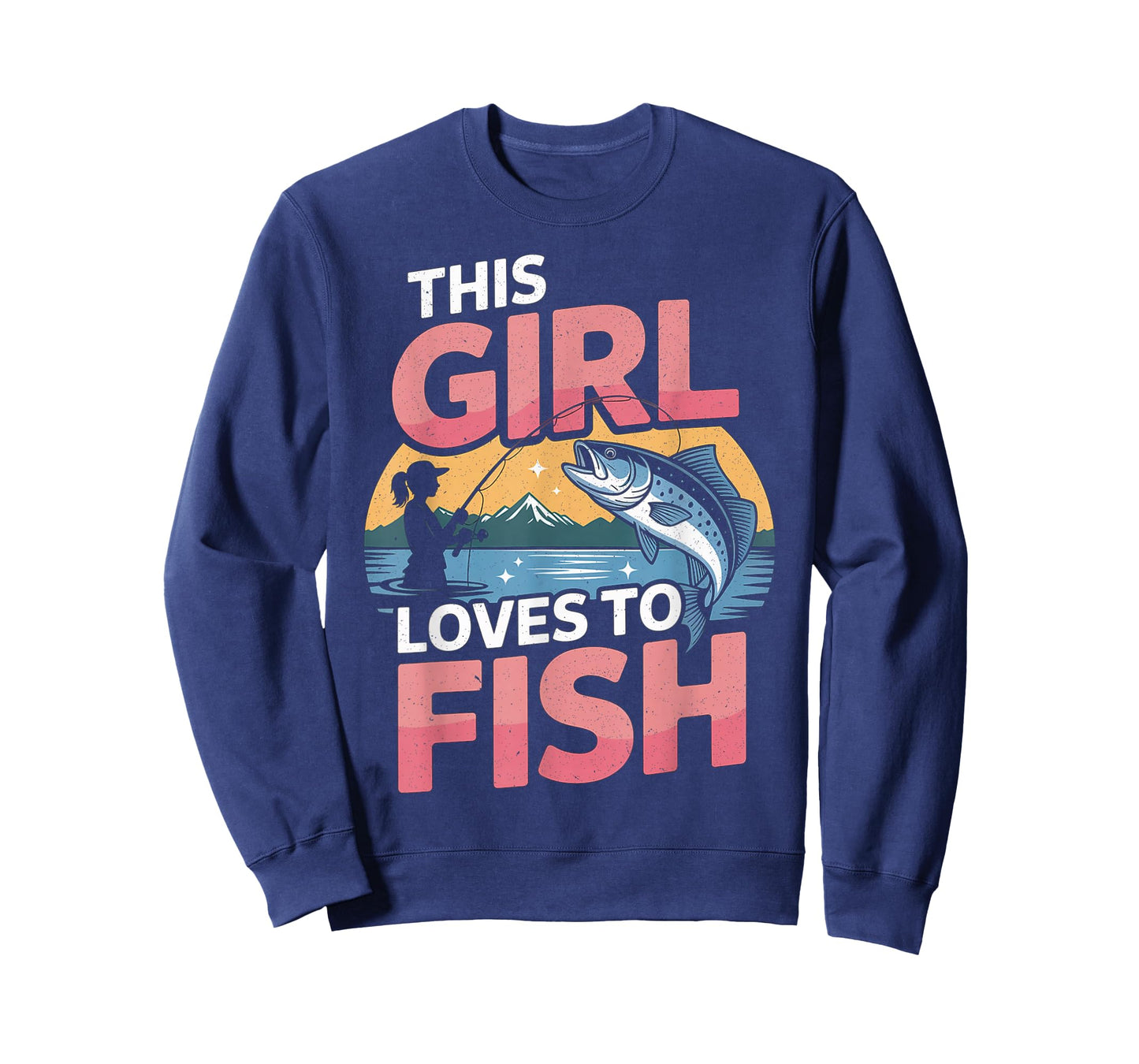 This Girl Loves to Fish Fishing Girls T-Shirt