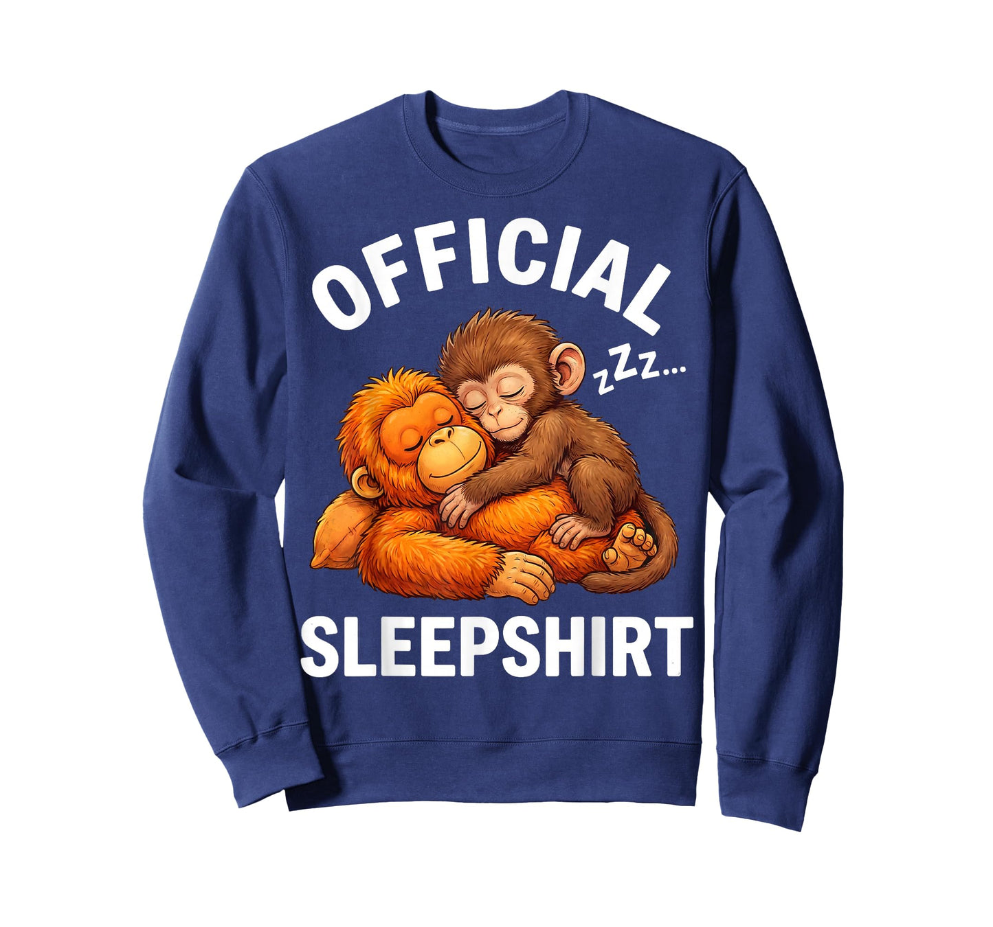 Official Sleepshirt Animal Cute Punch Monkey Plush Hugging T-Shirt