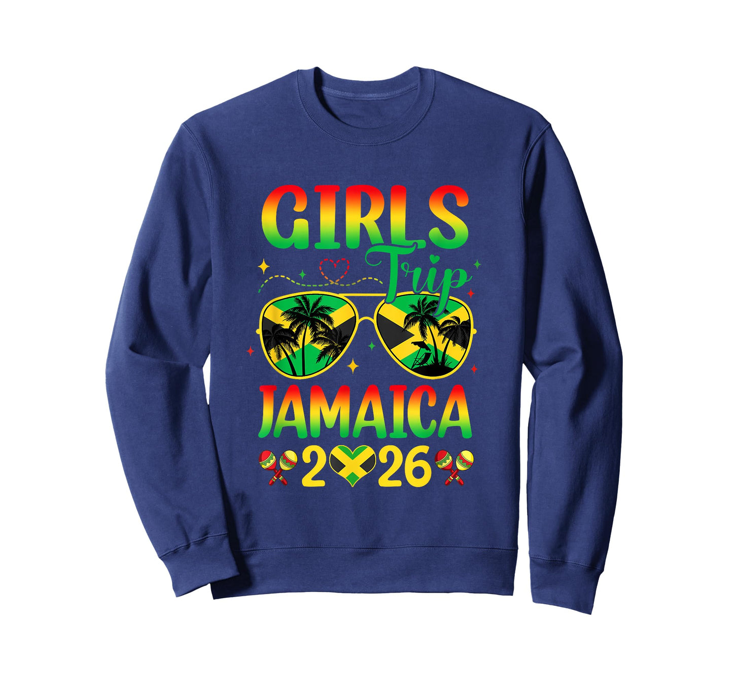 Girls Trip Jamaica 2026 Summer Vintage Beach Sisters Trip T-Shirt