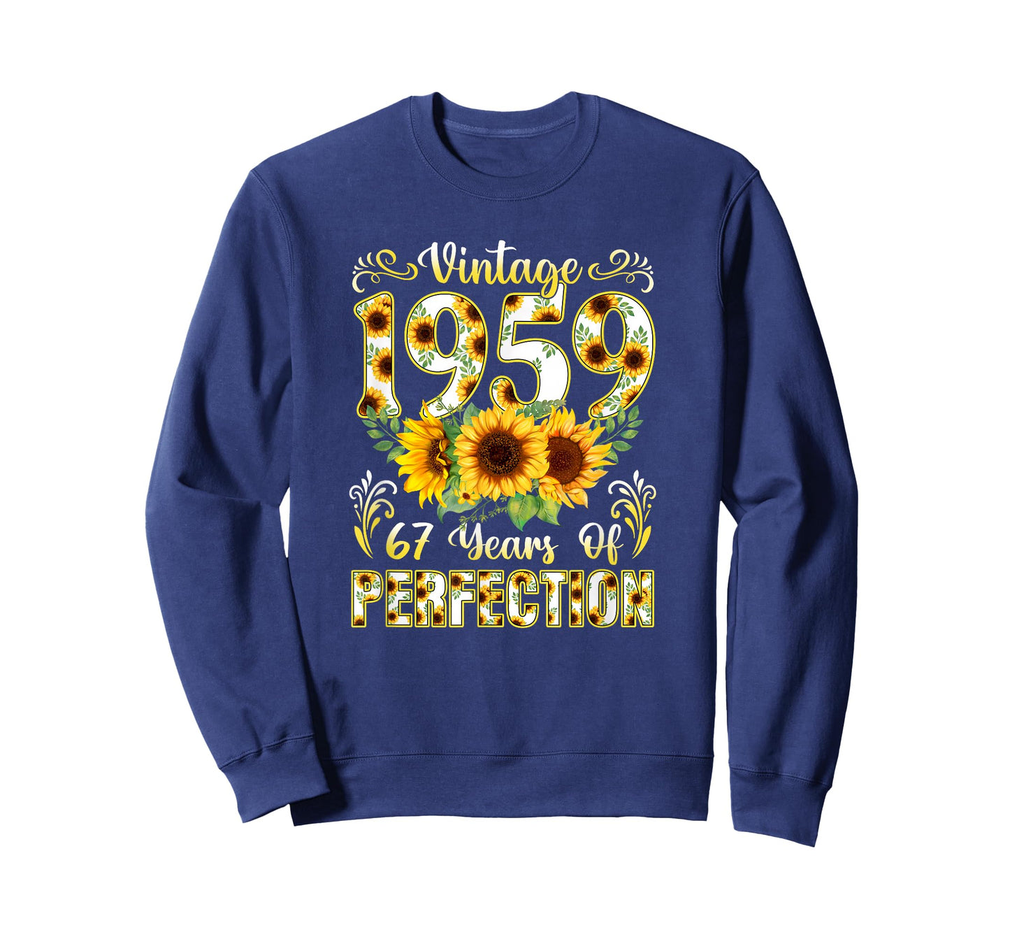 67 Year Old Vintage 1959 Sunflower 67th Birthday Girl Women T-Shirt