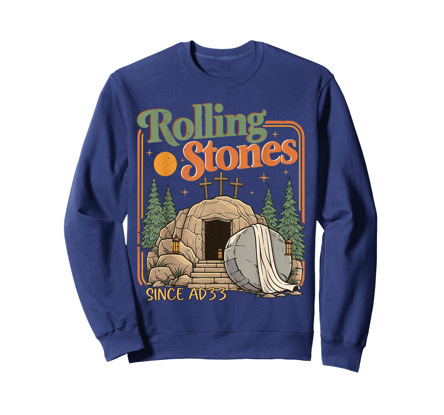 The Stone was Rolled Away He is Alive Retro Christian Easter T-Shirt