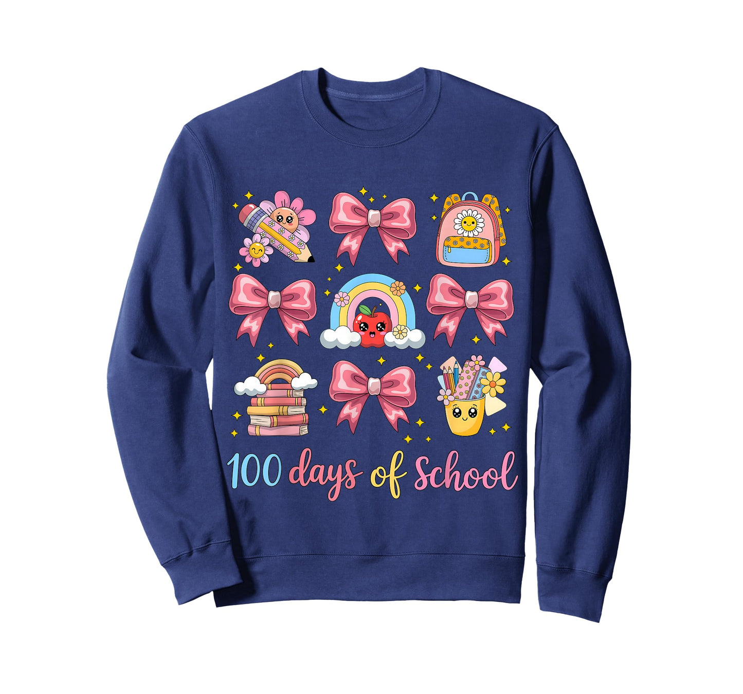 100 Days of School Coquette Bow Boy 100th Day of School Girl T-Shirt