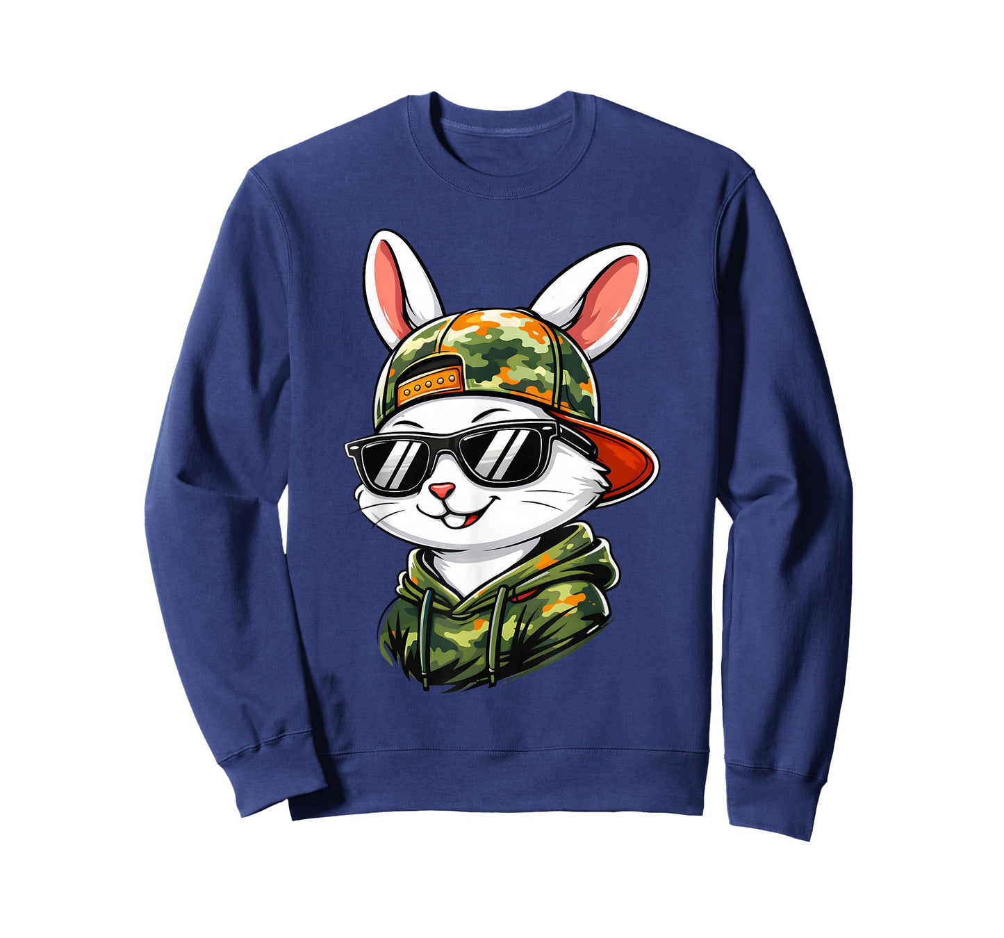 Funny Cool Rabbit Camo Easter Men Boy Toddler Kid T-Shirt