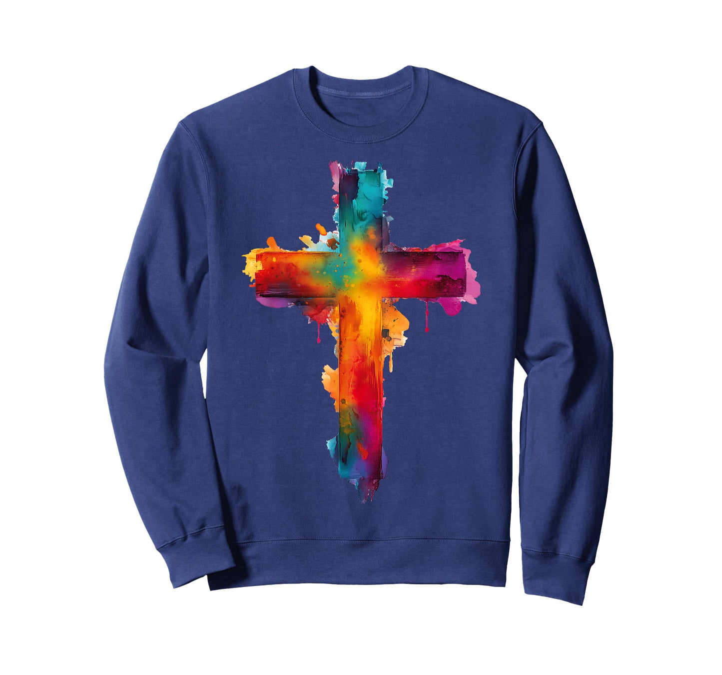 Cross Christian Religious Believe Blessed Faith God Graphic T-Shirt