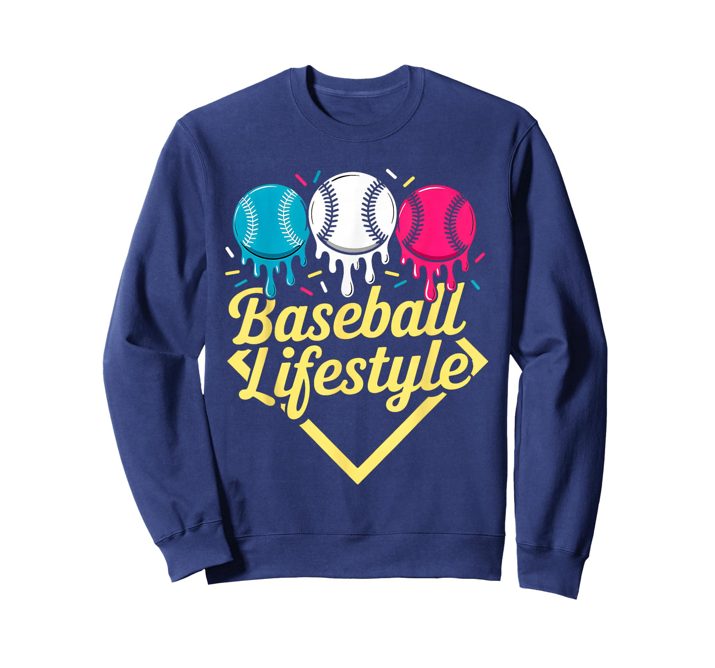 Baseball Lifestyle 101 Apparel Youth Baseball Drip Icecream T-Shirt