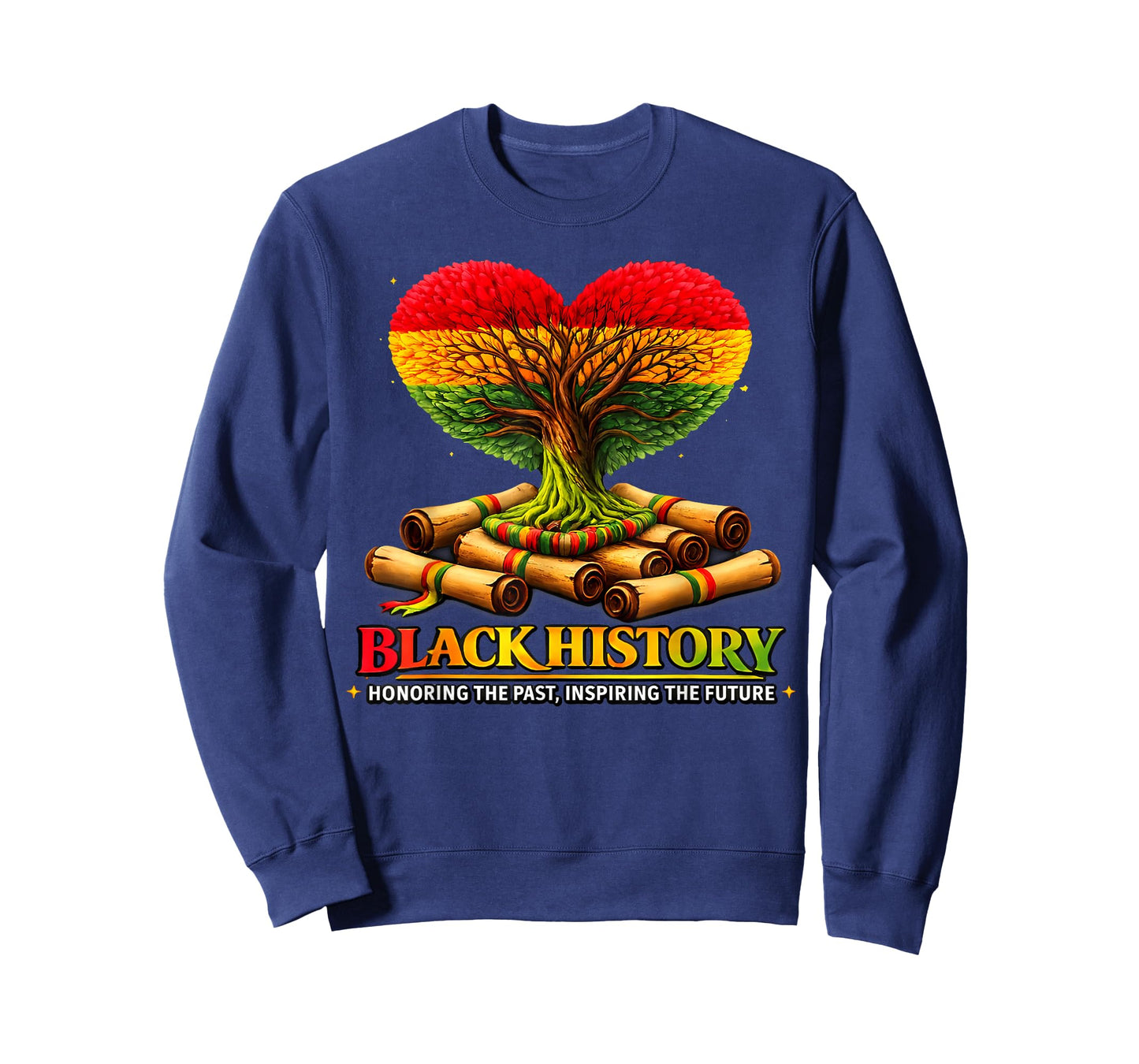Honoring Past Inspiring Future Black History Month Fist Tree T-Shirt
