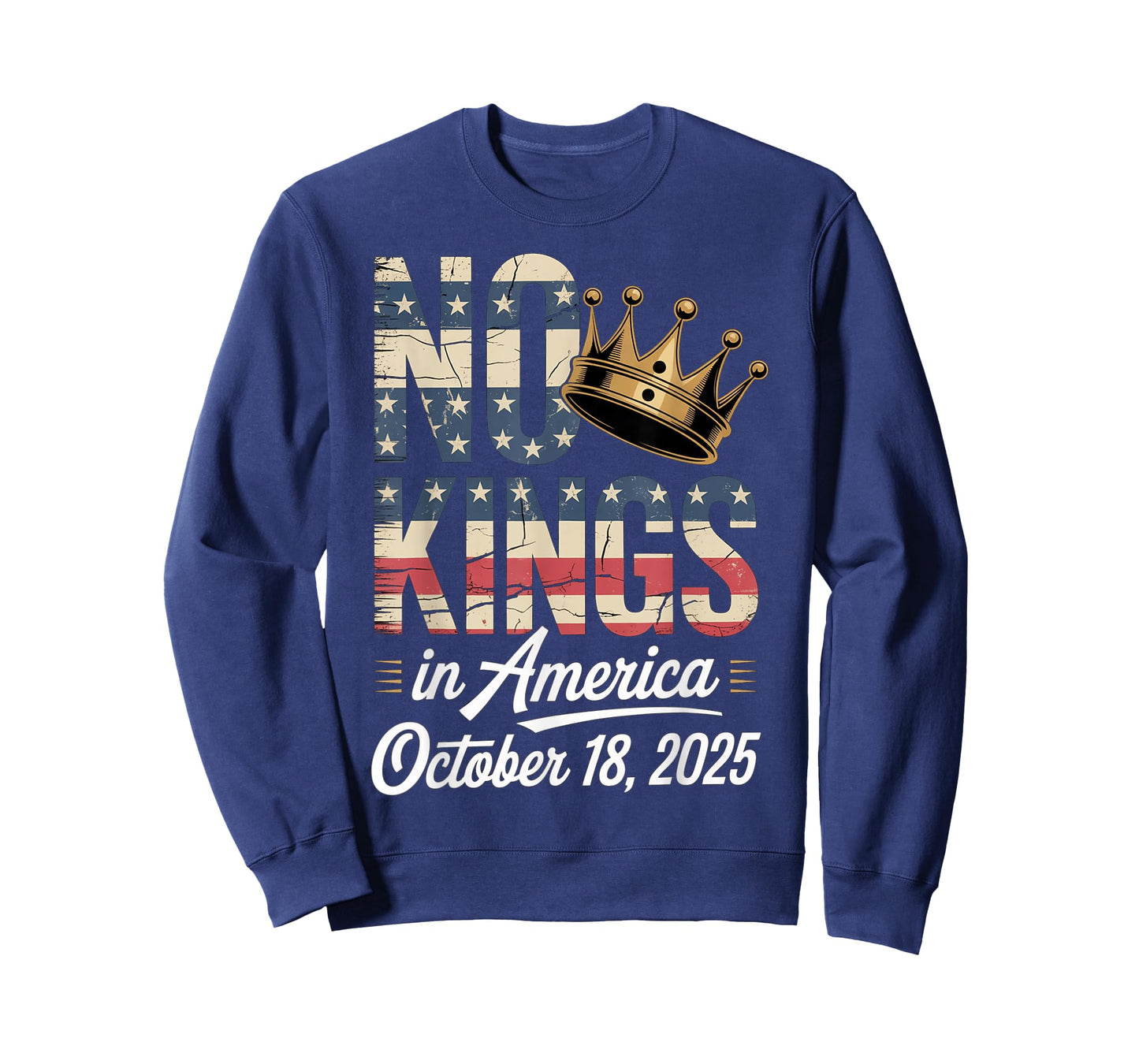 No Kings Protest October 18 2025 American Flag Resist T-Shirt