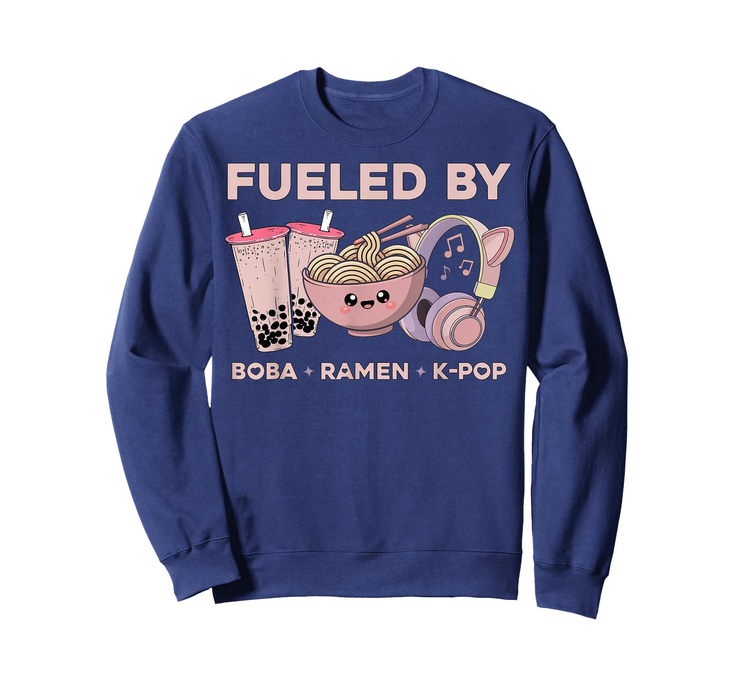 Ramen Kpop Fueled by Boba Ramen K-Pop Kawaii K Pop T-Shirt