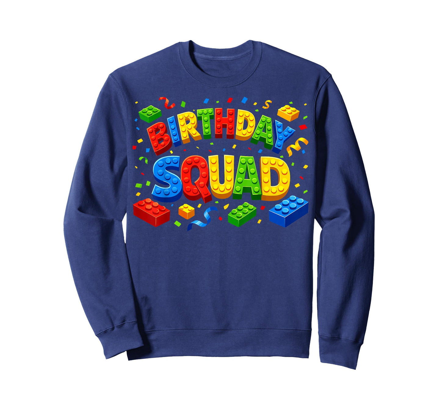 Birthday Squad Playing Bricks Builder Block Building Kids T-Shirt