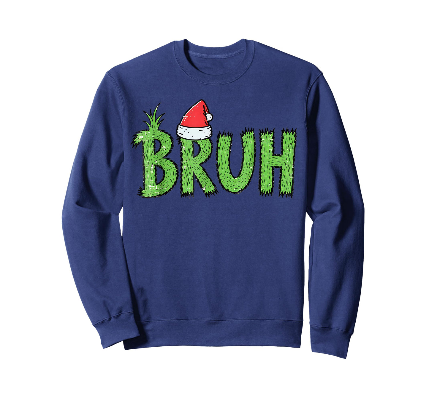 Christmas Bruh Santa Hat Funny Xmas Meme Humor Men Women Kid T-Shirt
