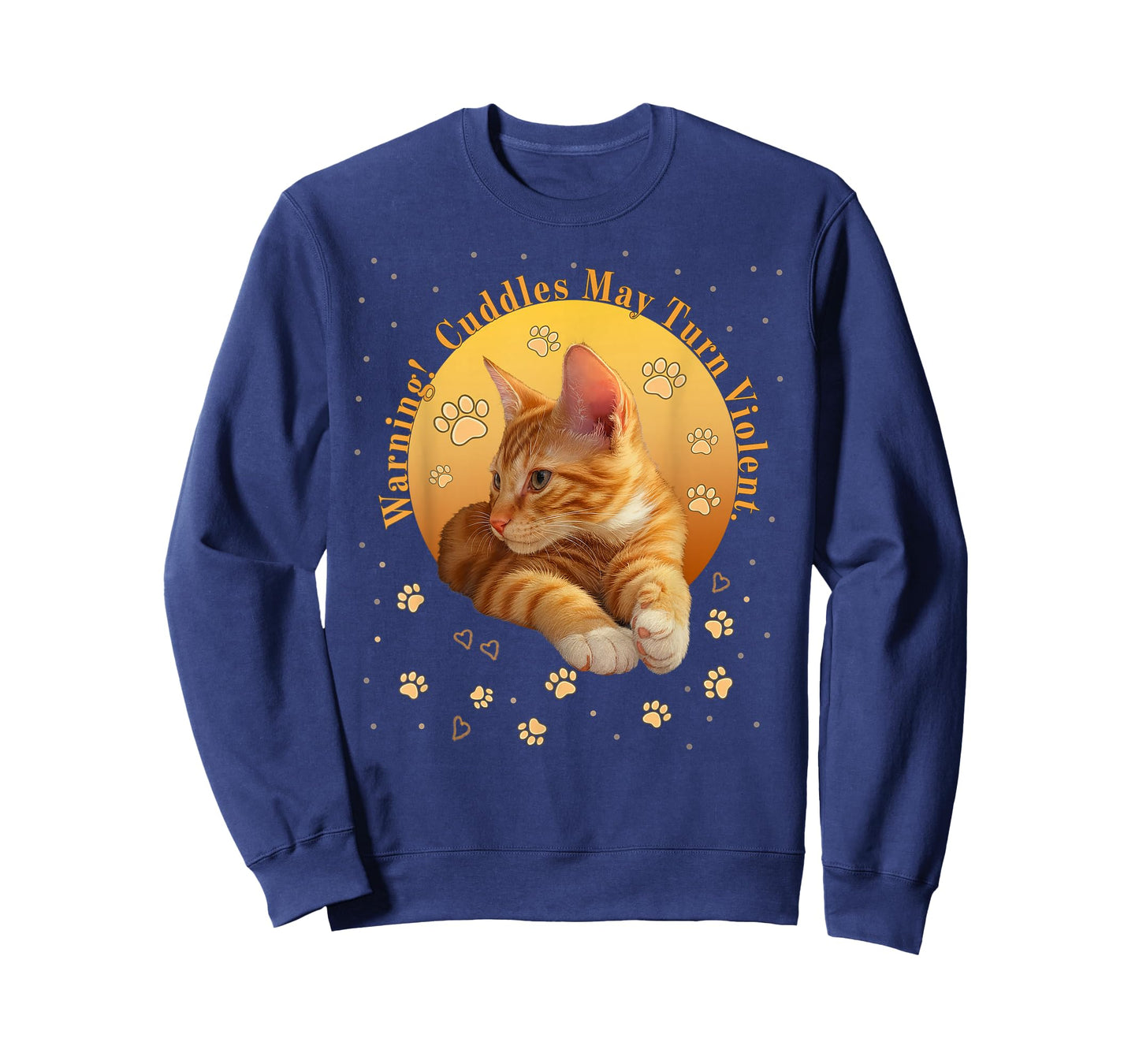 Orange Tabby Ginger Kitten Cat Lovers Mom Dad Gift T-Shirt