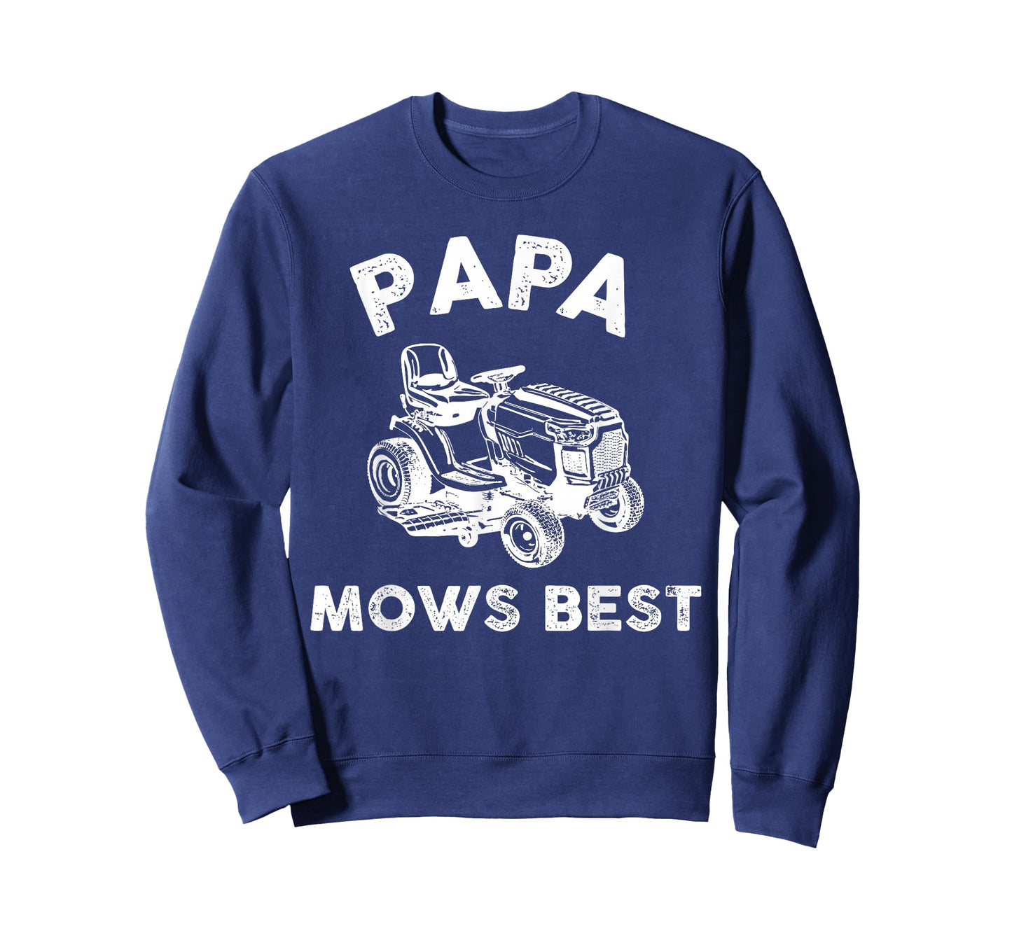 Papa Mows Best Funny Lawn Mower Father's Day Grandpa T-Shirt